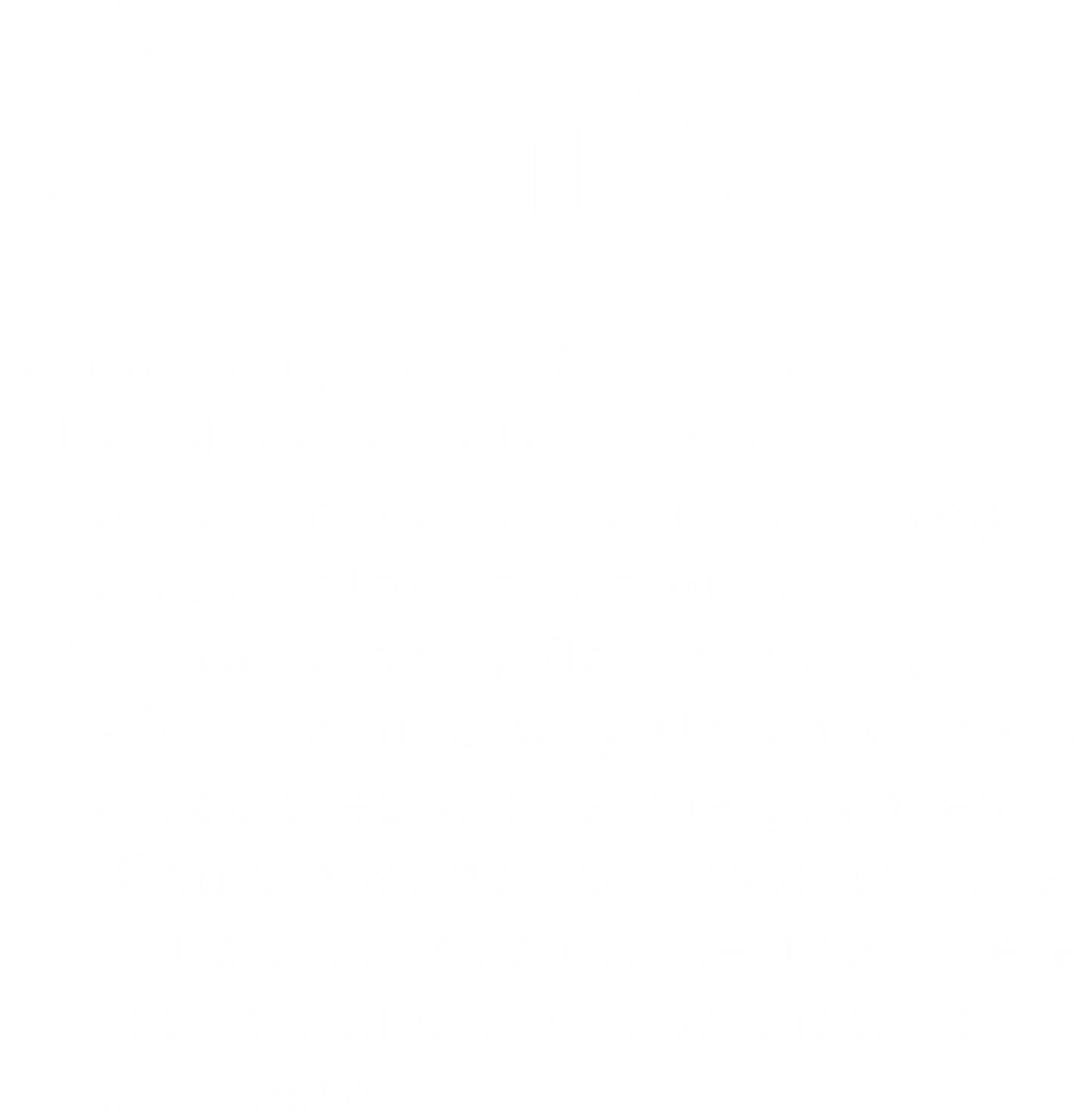 Camp Definition Tote