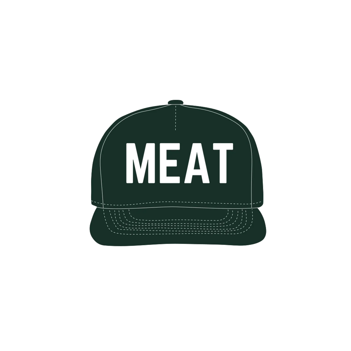 Forest Green front flat lay
