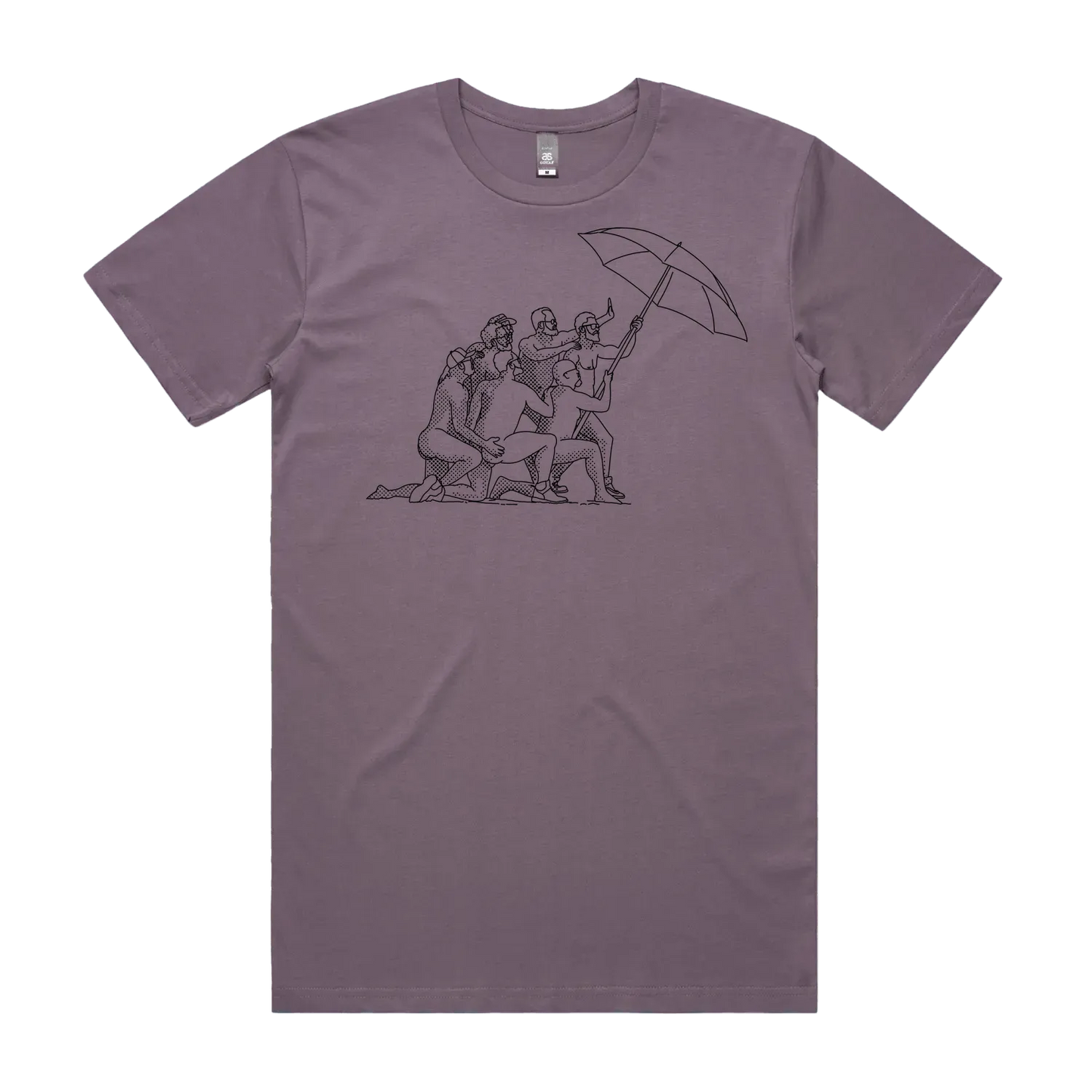 Mauve front flat lay