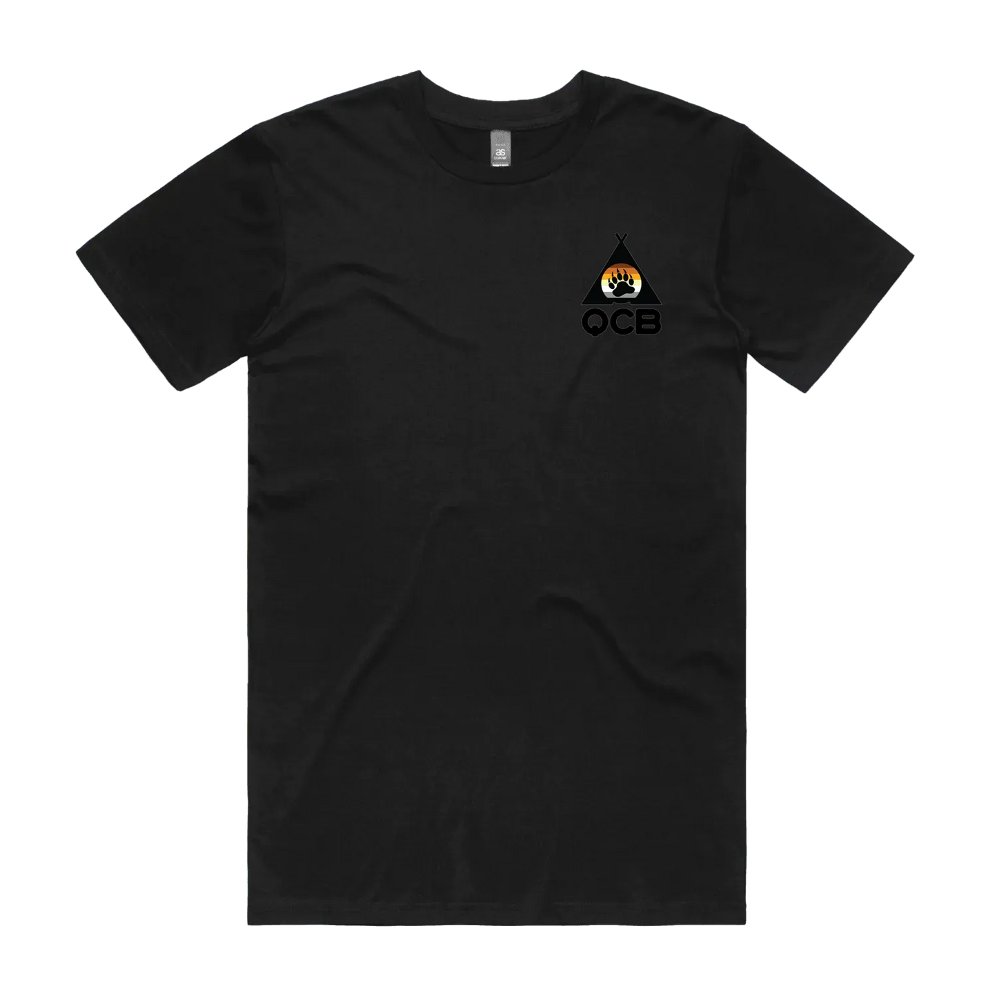 Black front flat lay