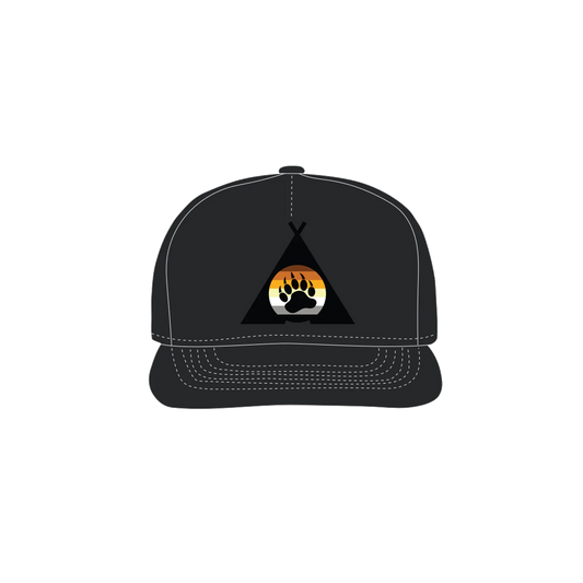 Black front flat lay