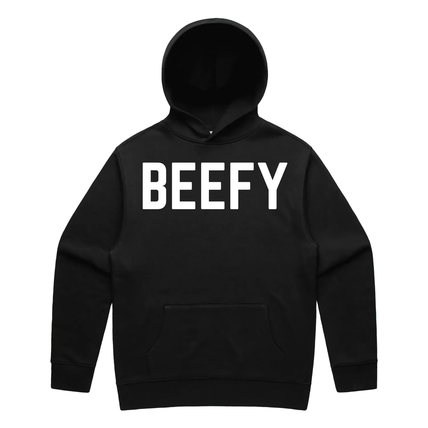 Black front flat lay