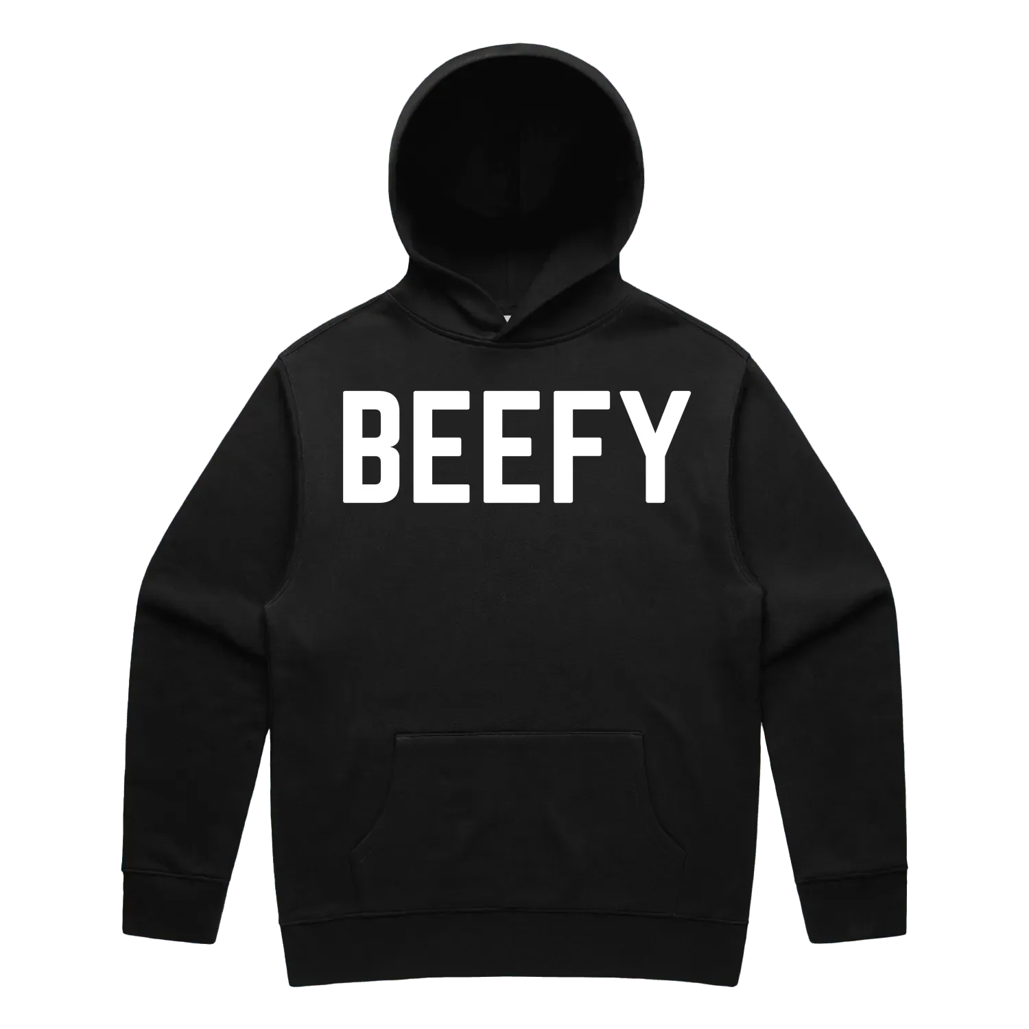 Black front flat lay