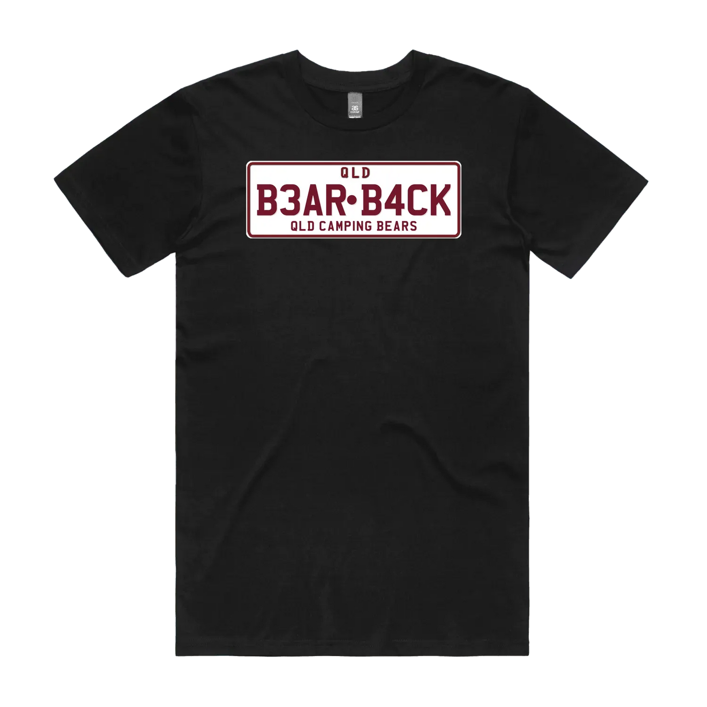 Black front flat lay