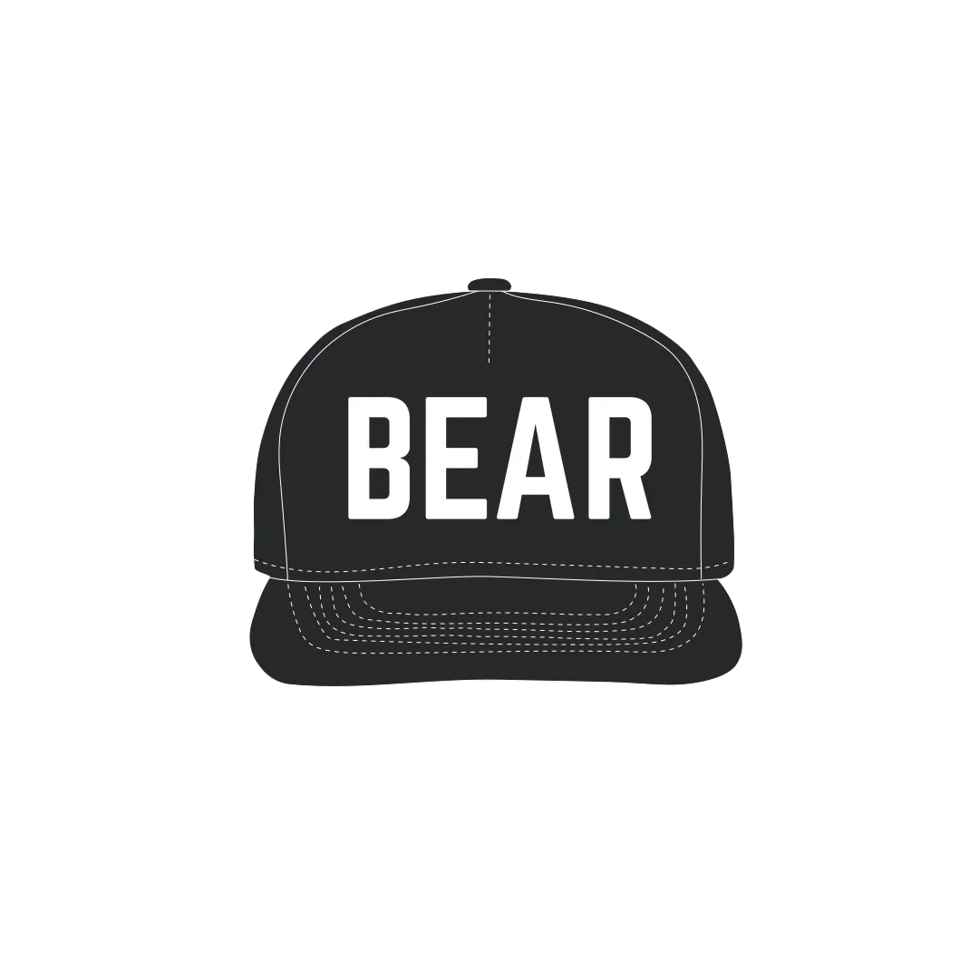 Black front flat lay