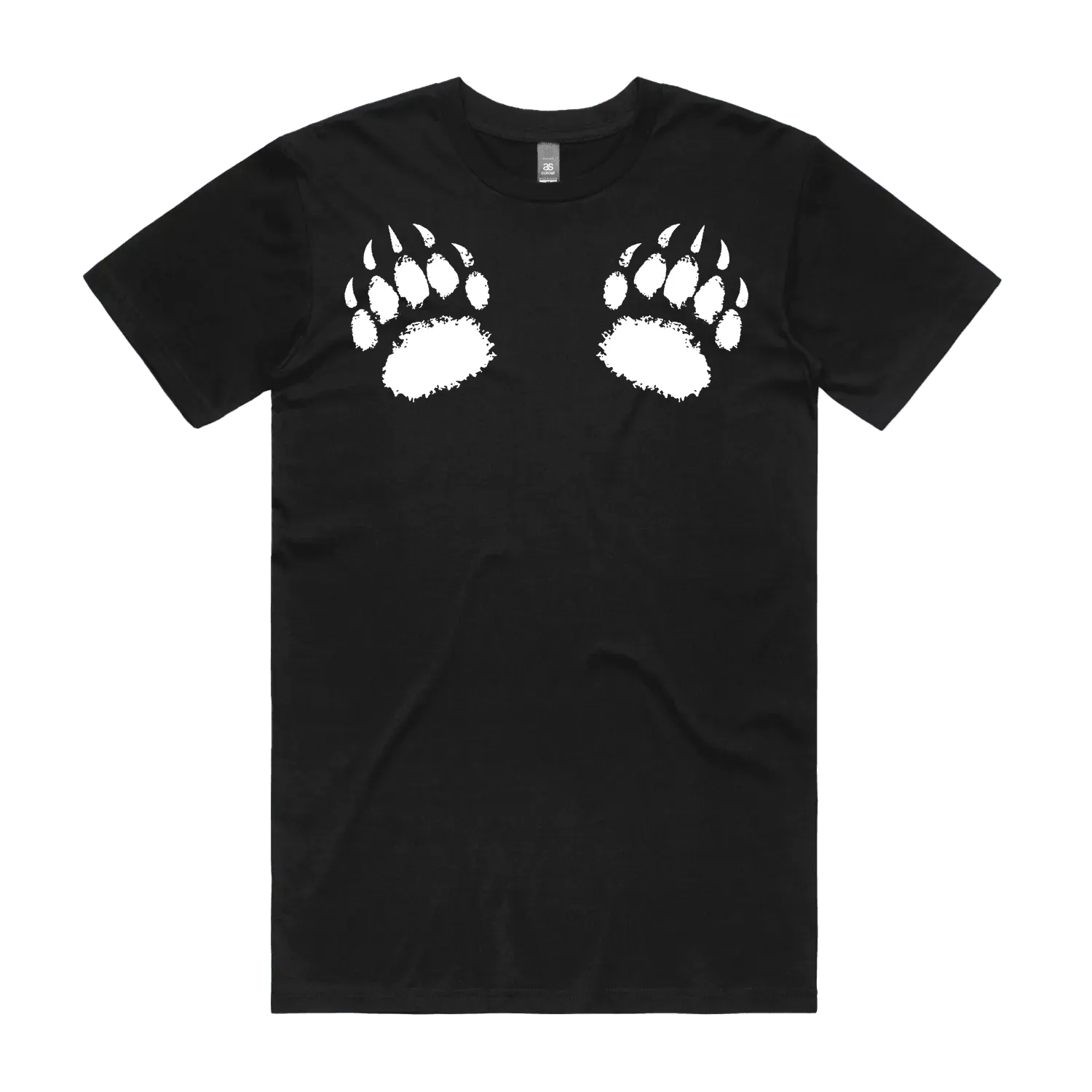 Black front flat lay