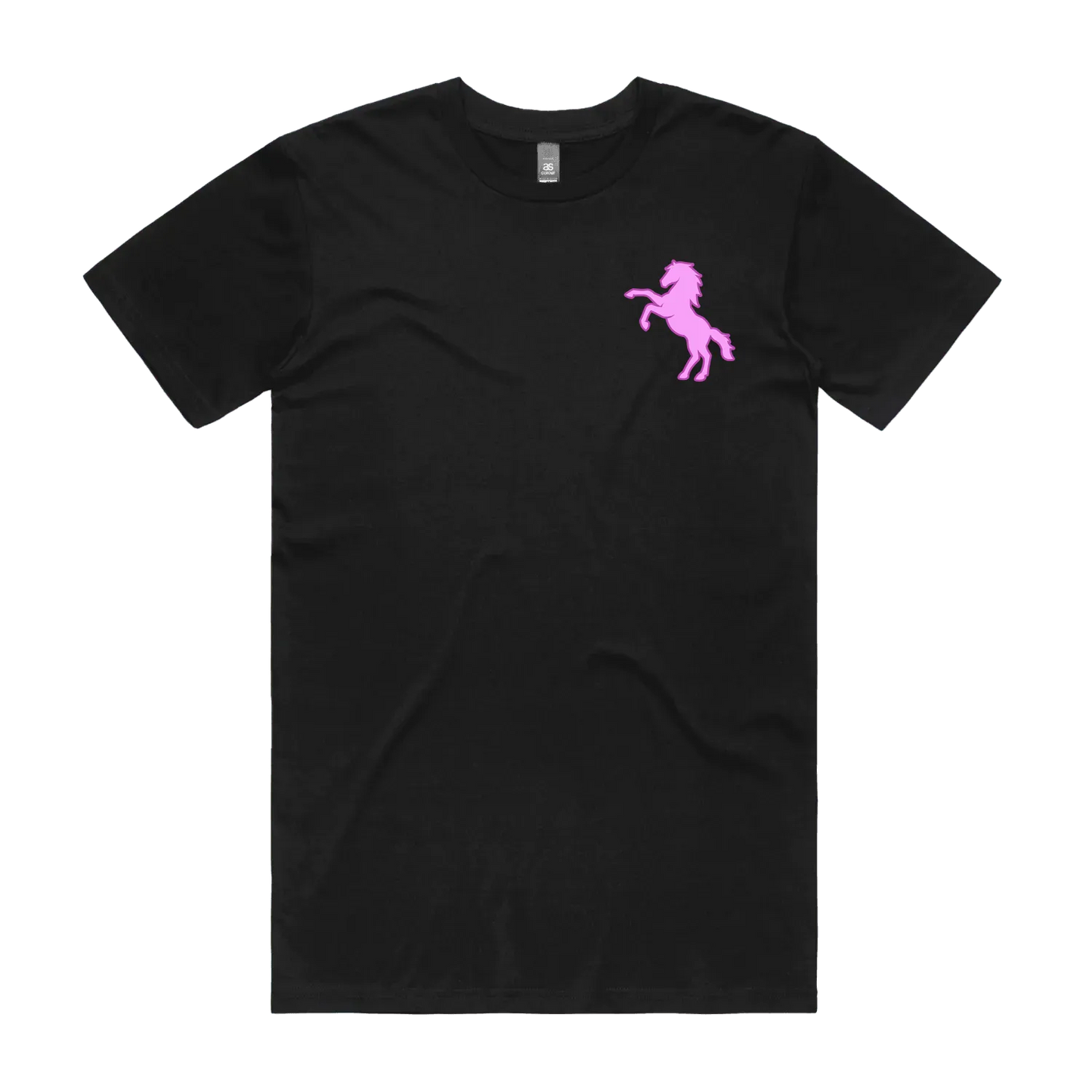 Black front flat lay