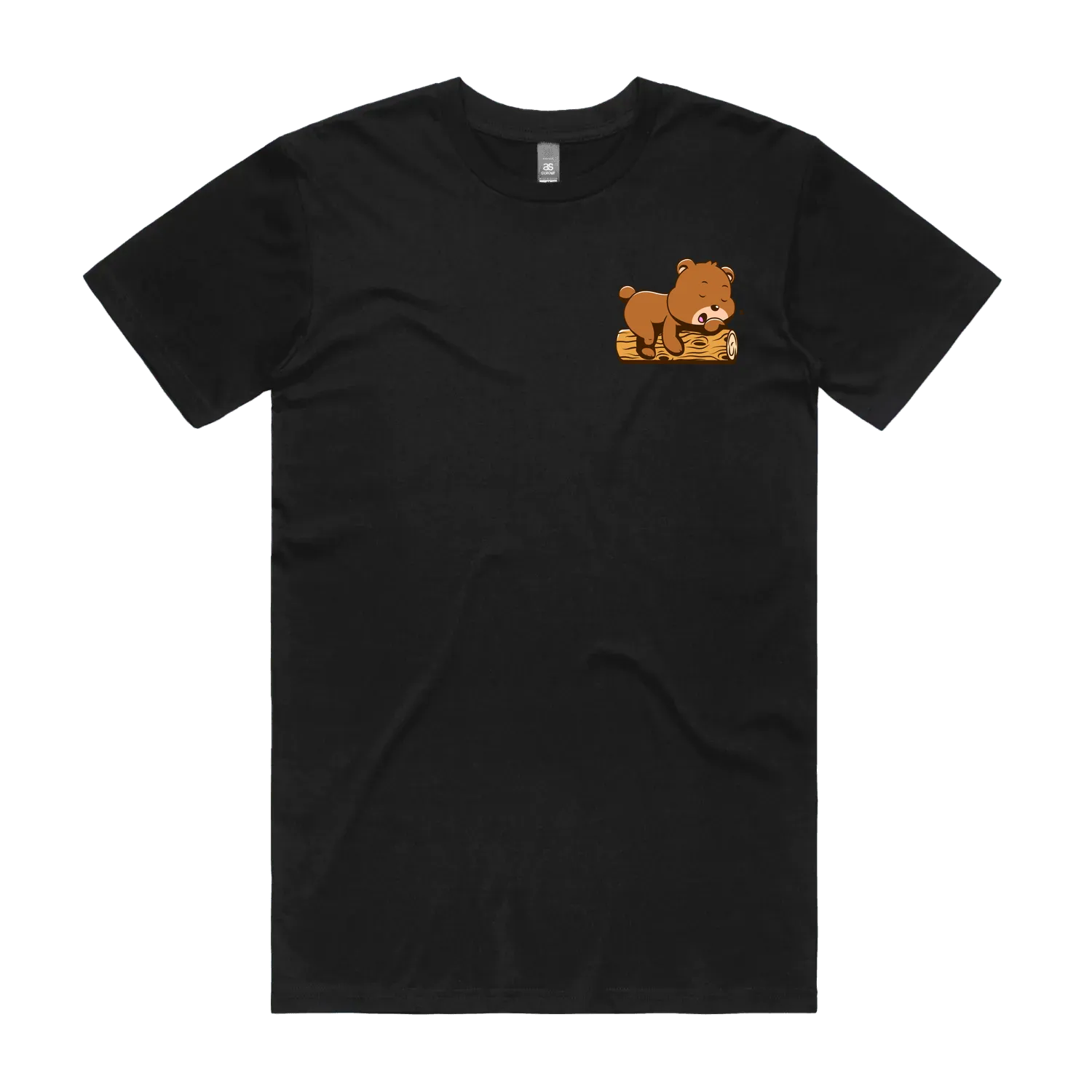 Black front flat lay
