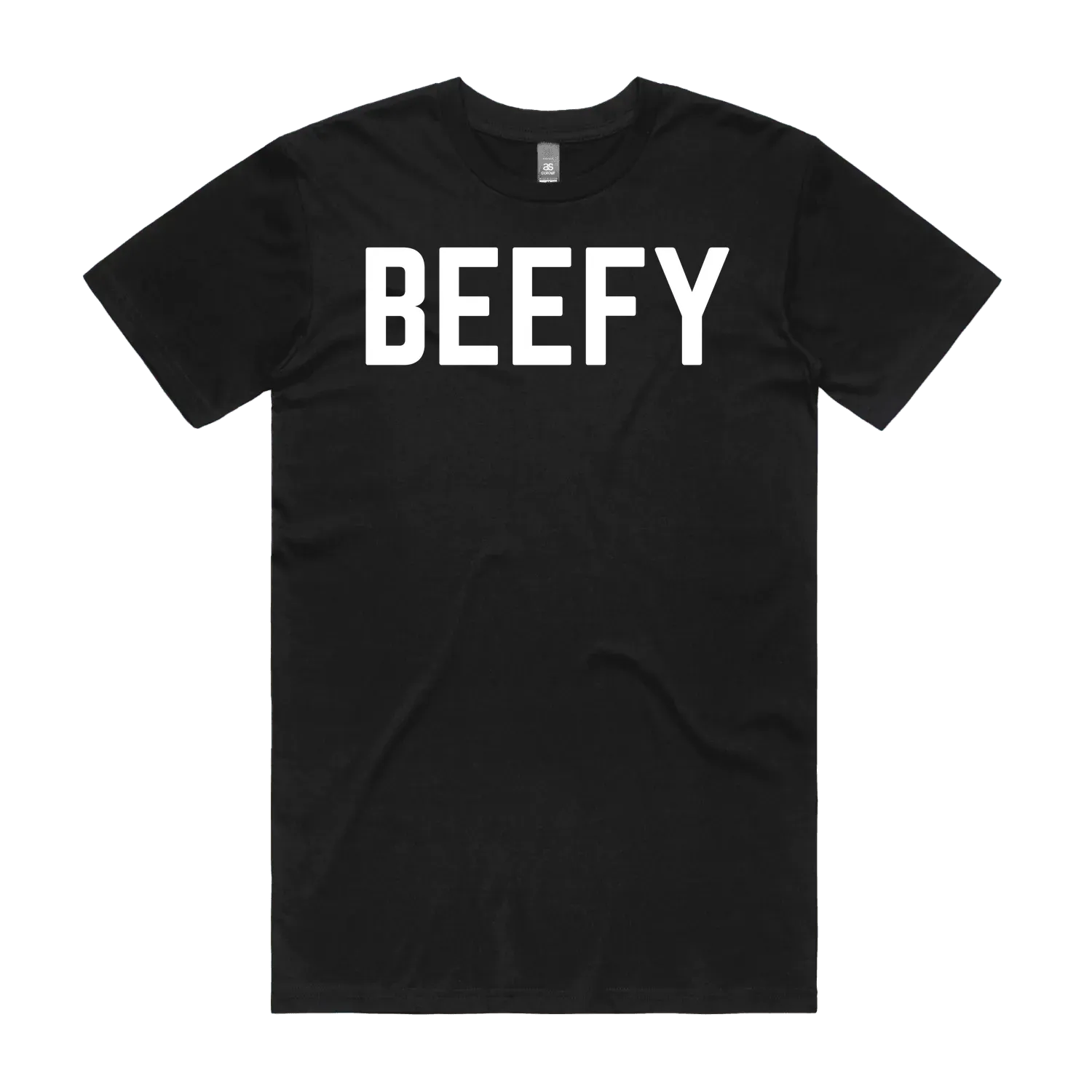 Black front flat lay