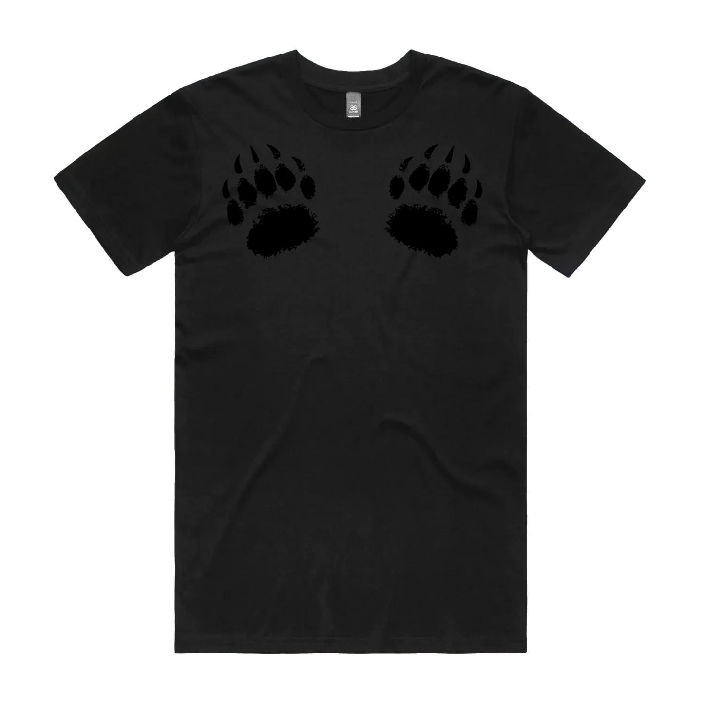 Black front flat lay