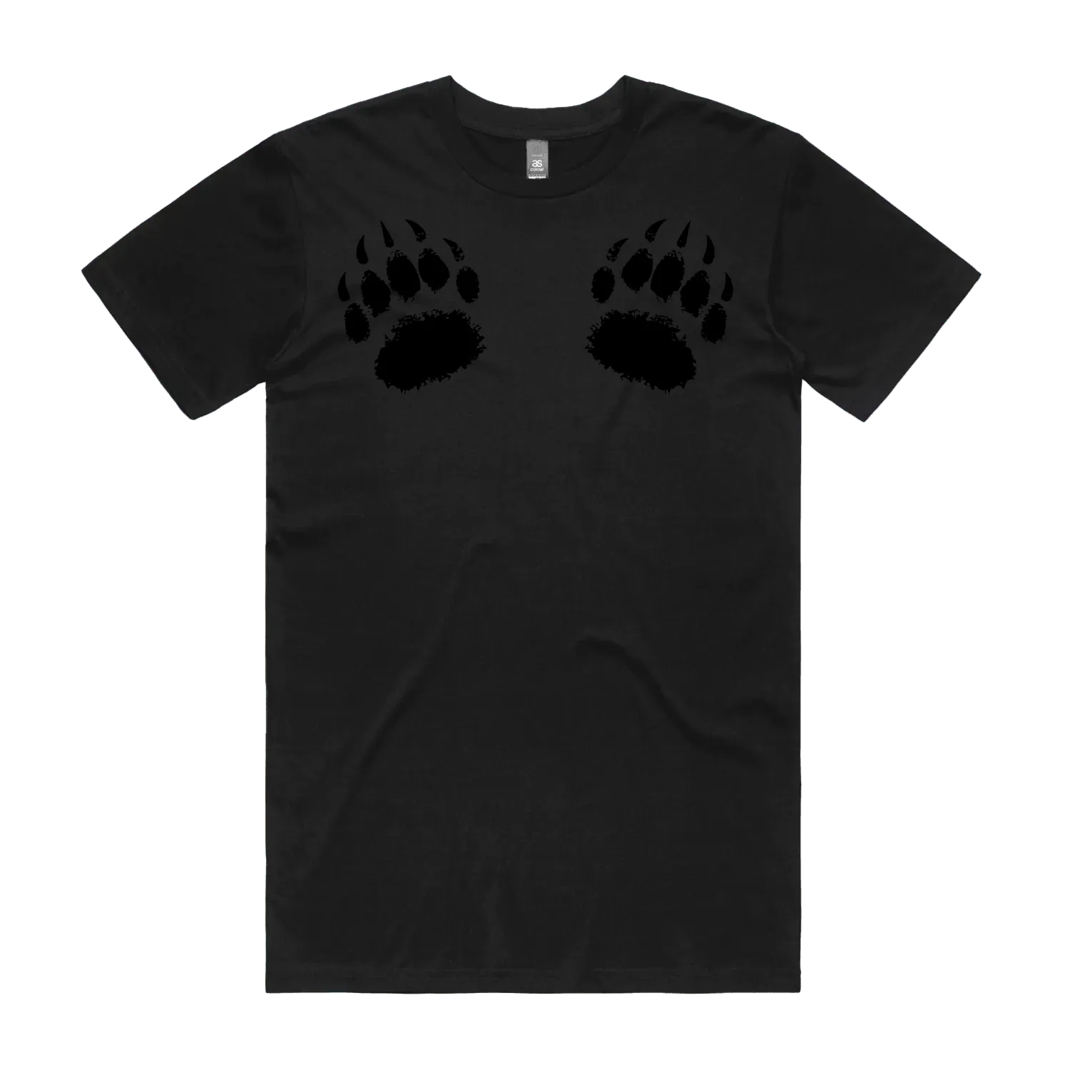 Black front flat lay