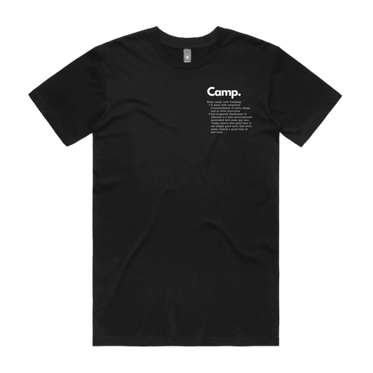 Black front flat lay