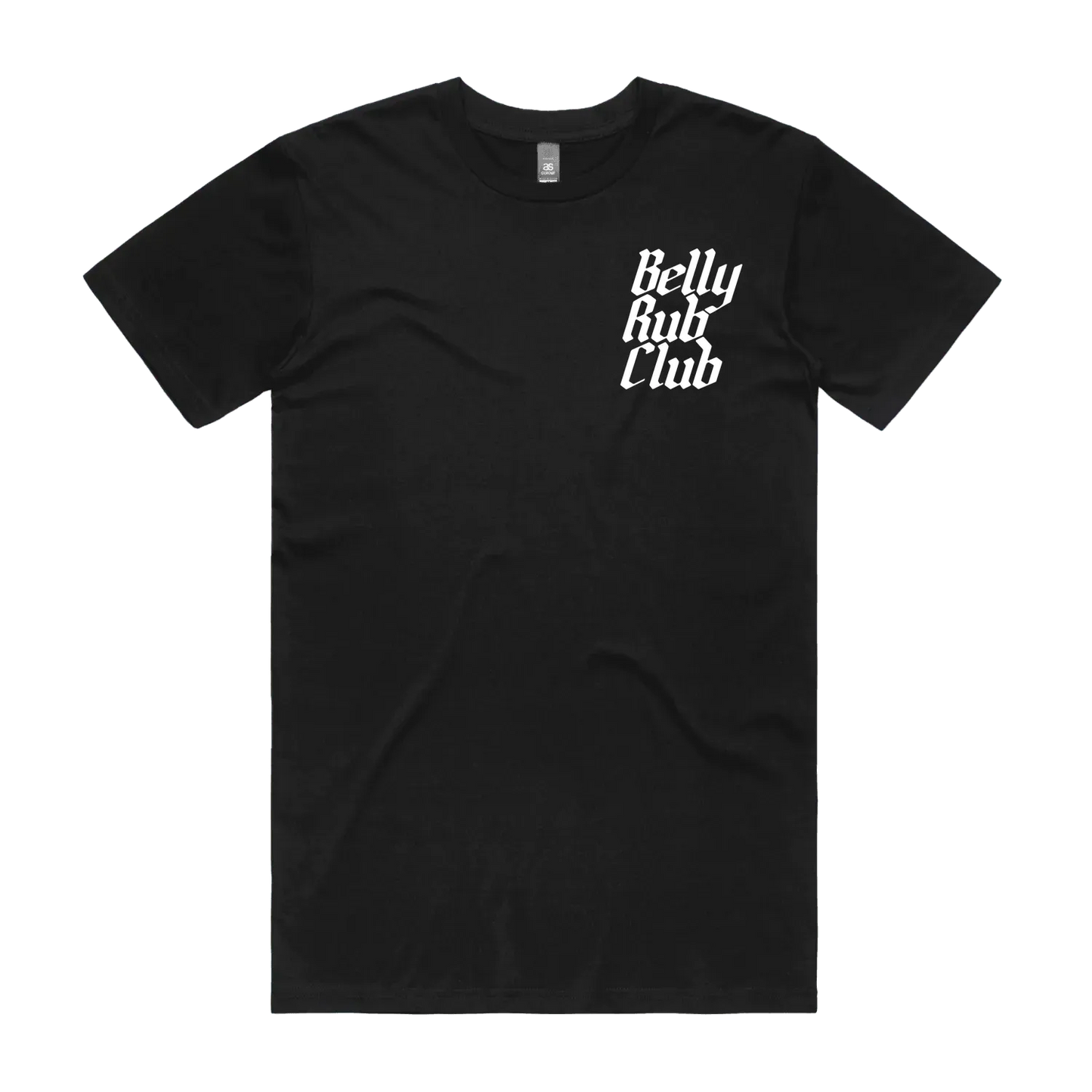 Black front flat lay