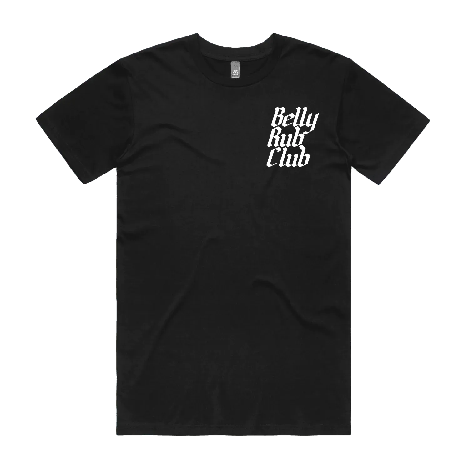 Black front flat lay