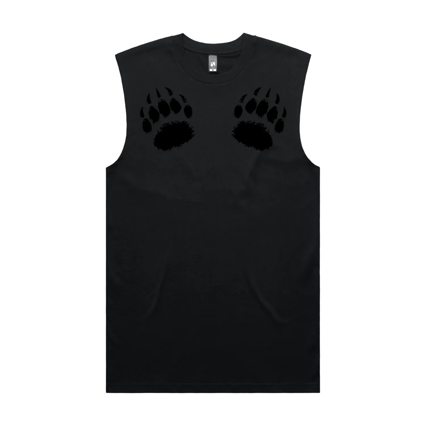 Black front flat lay