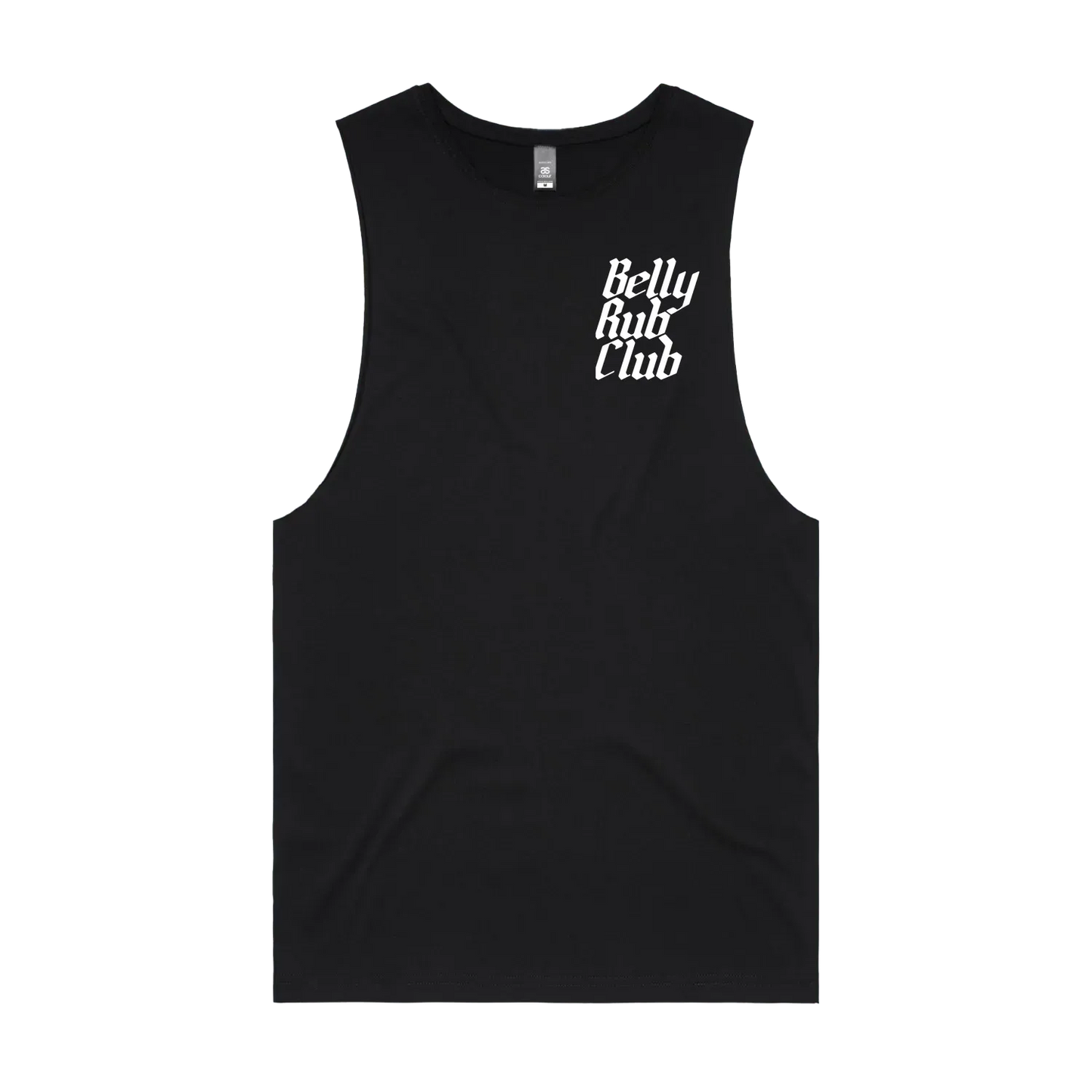 Black front flat lay