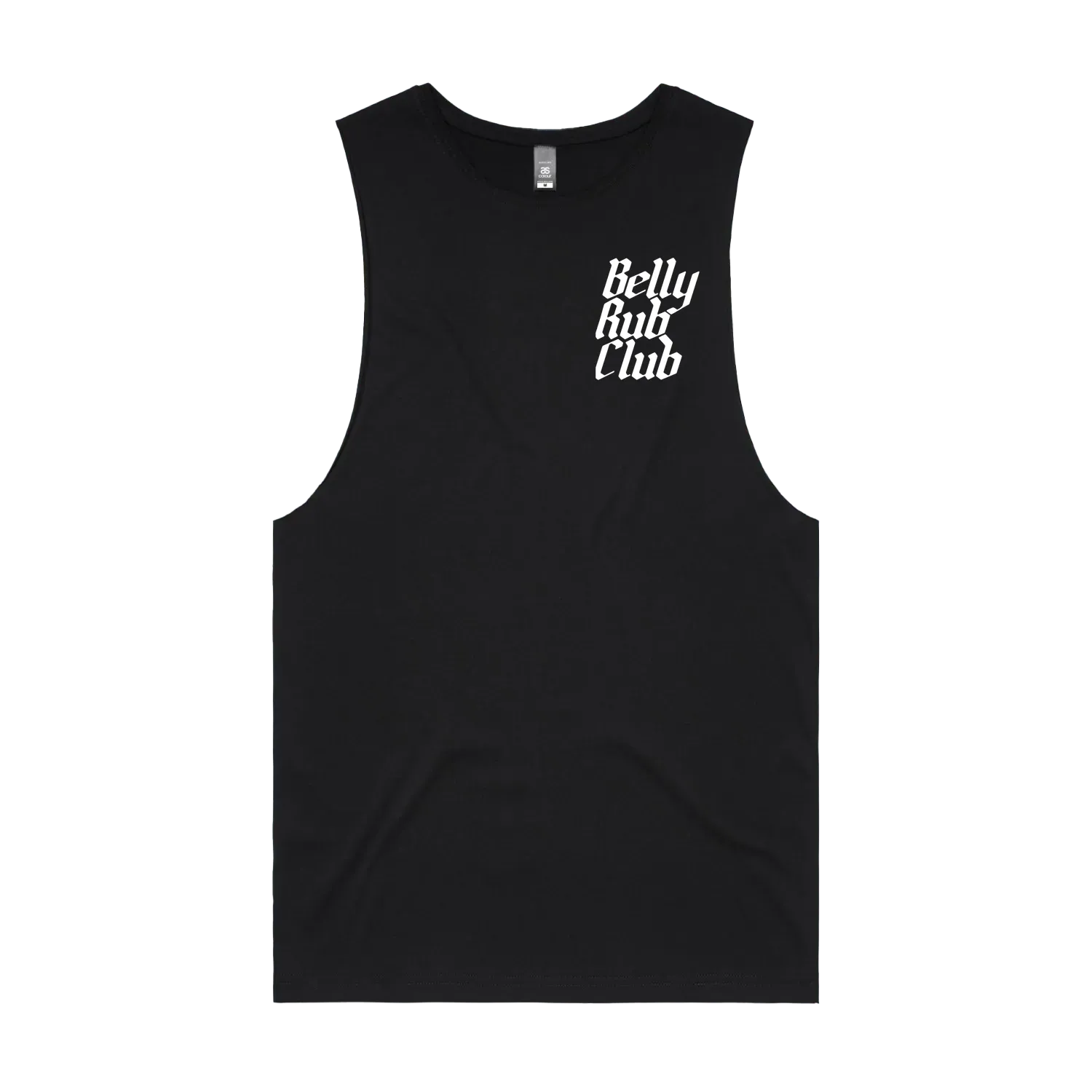 Black front flat lay