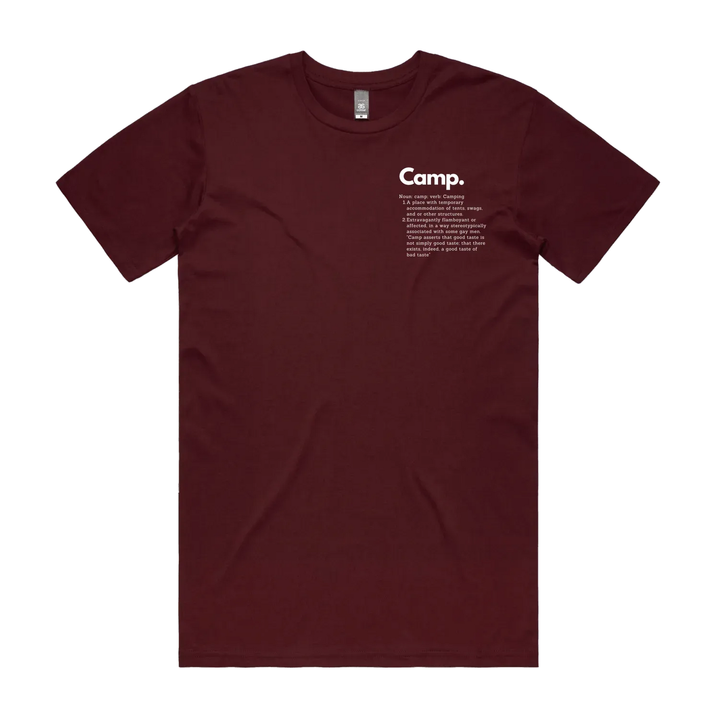 Burgundy front flat lay
