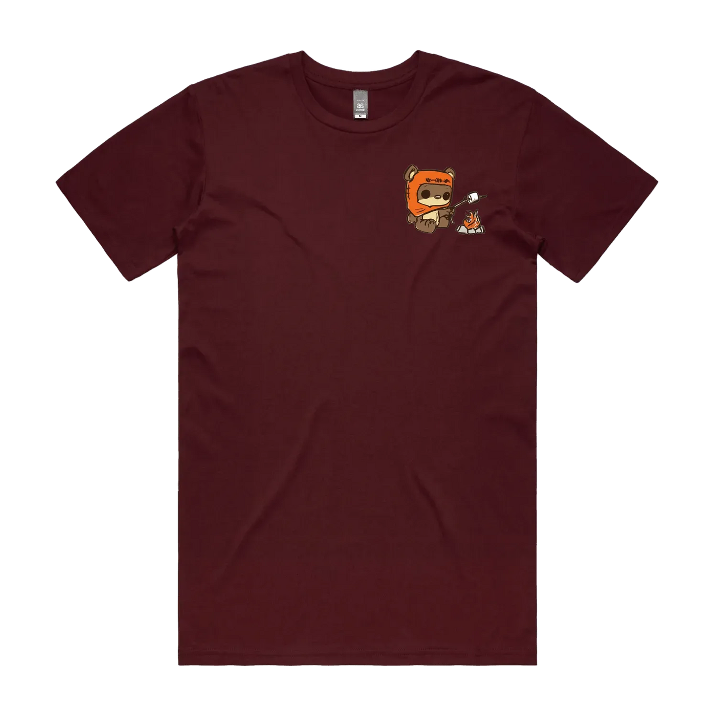 Burgundy front flat lay