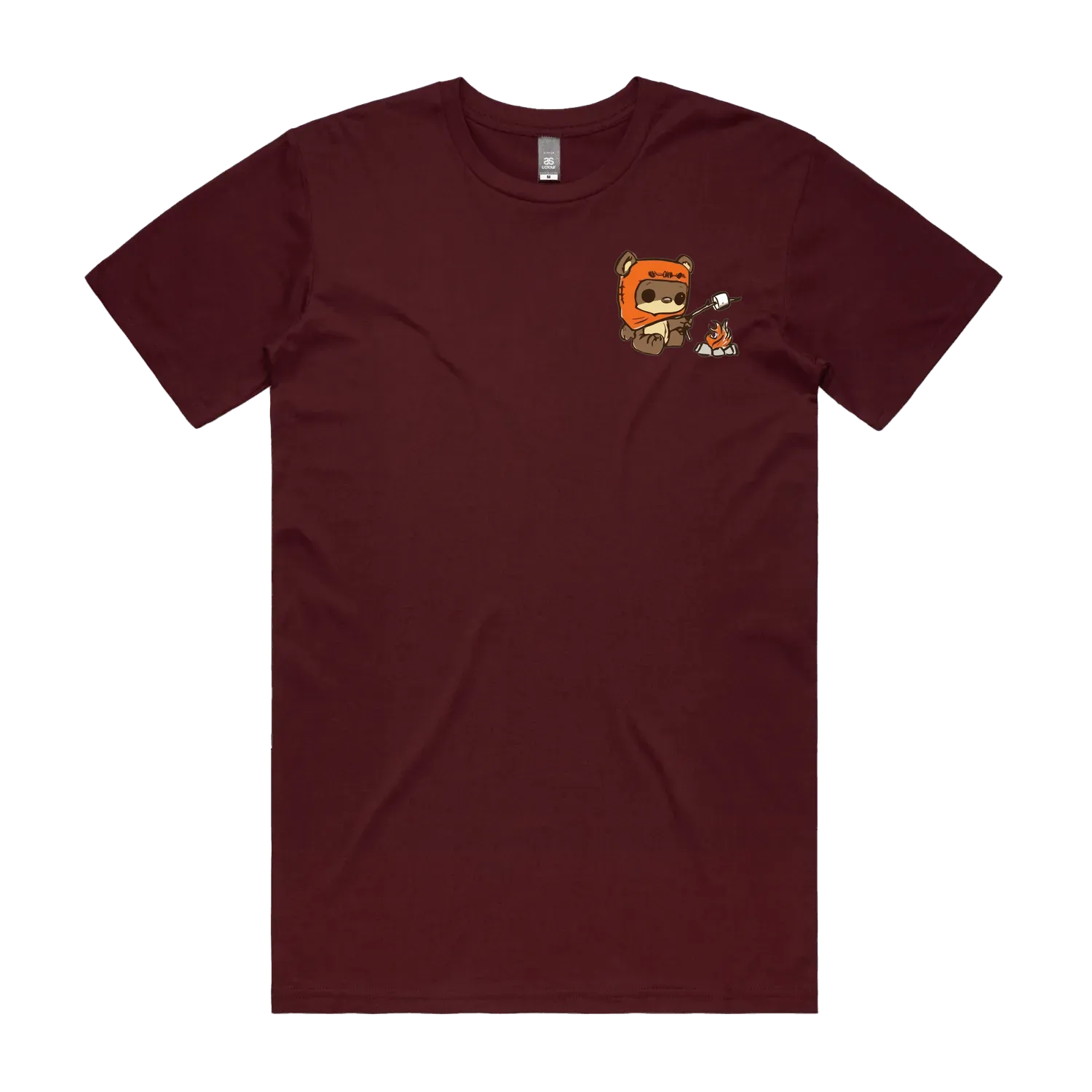 Burgundy front flat lay