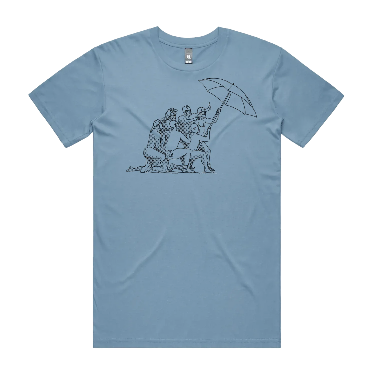 Carolina Blue front flat lay