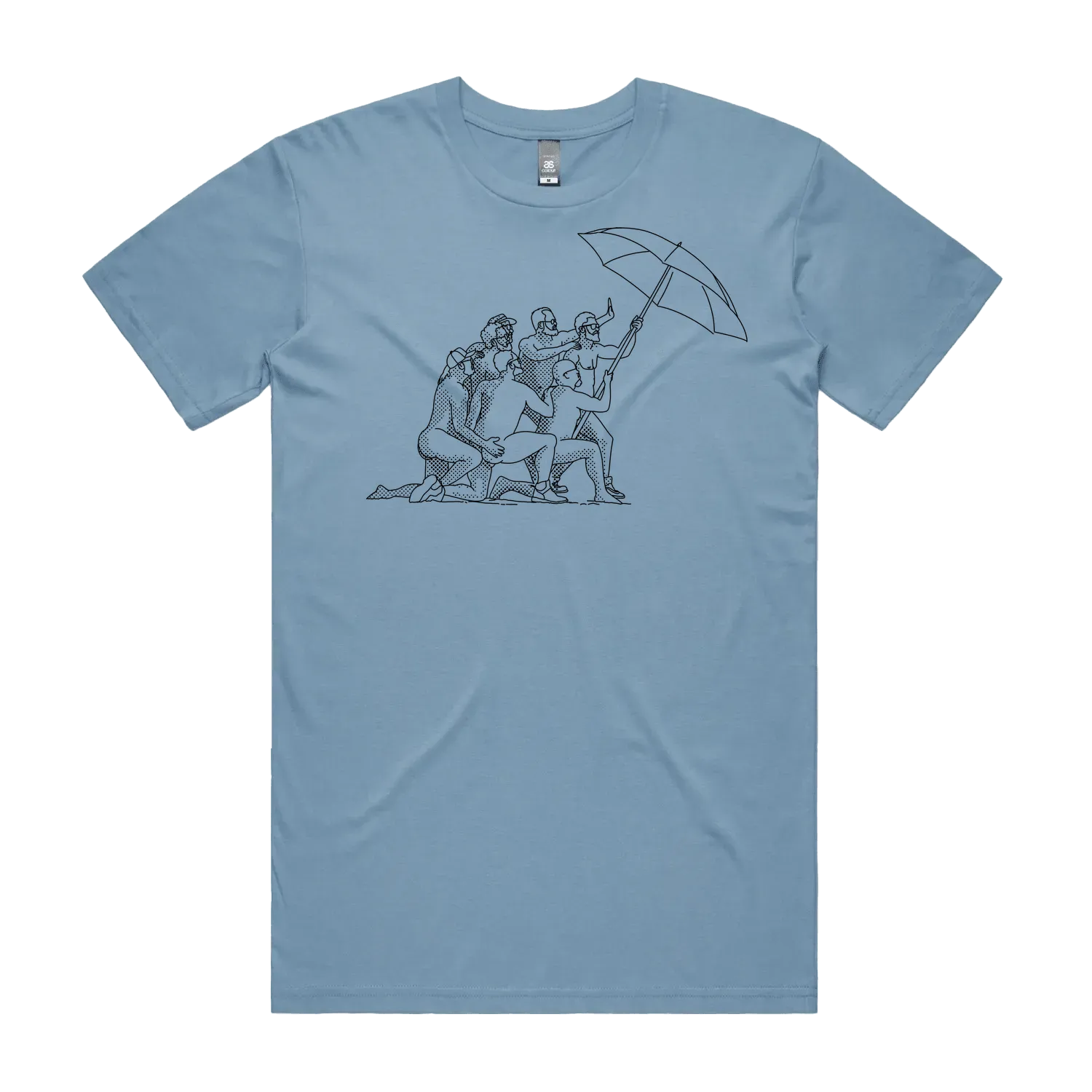 Carolina Blue front flat lay