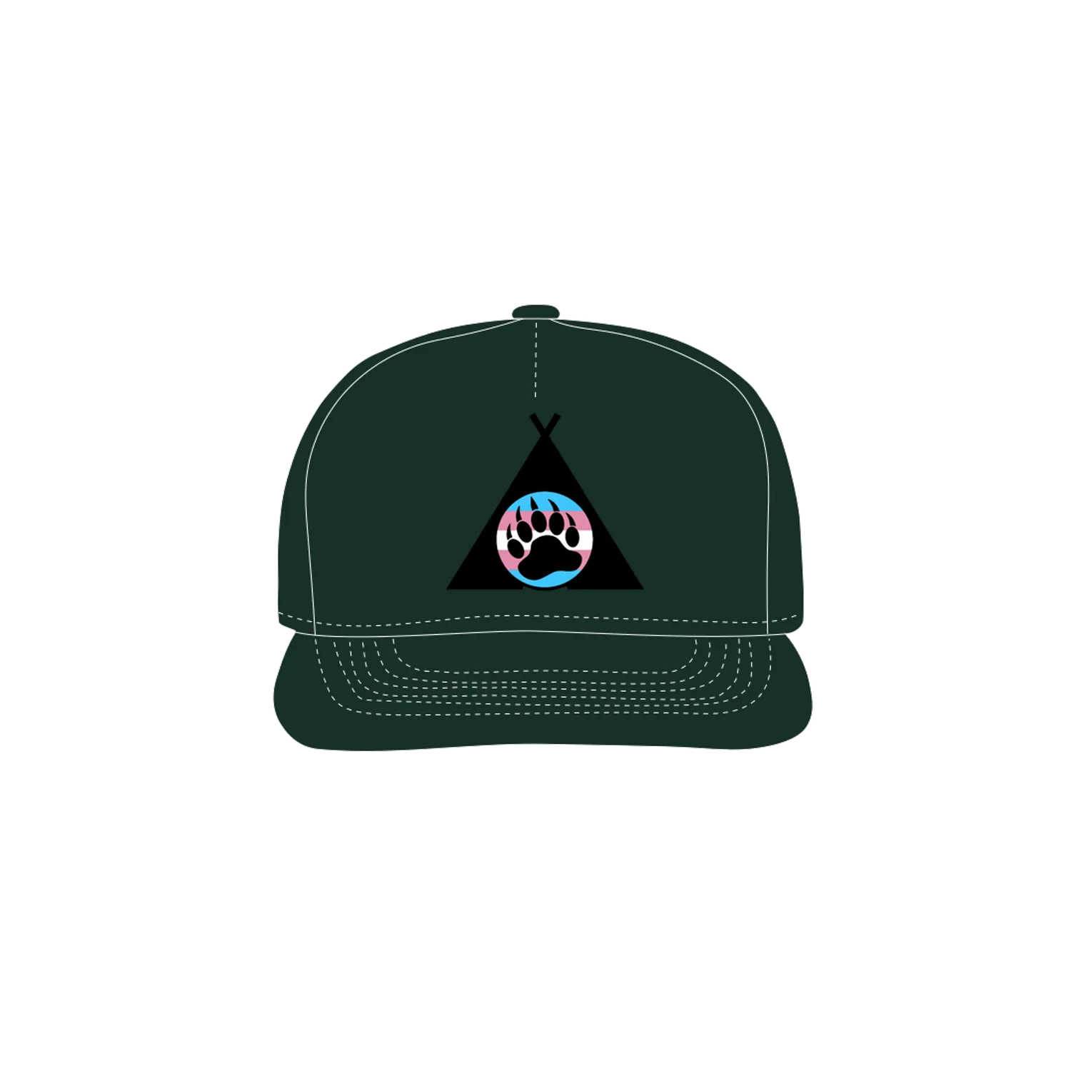 Forest Green front flat lay