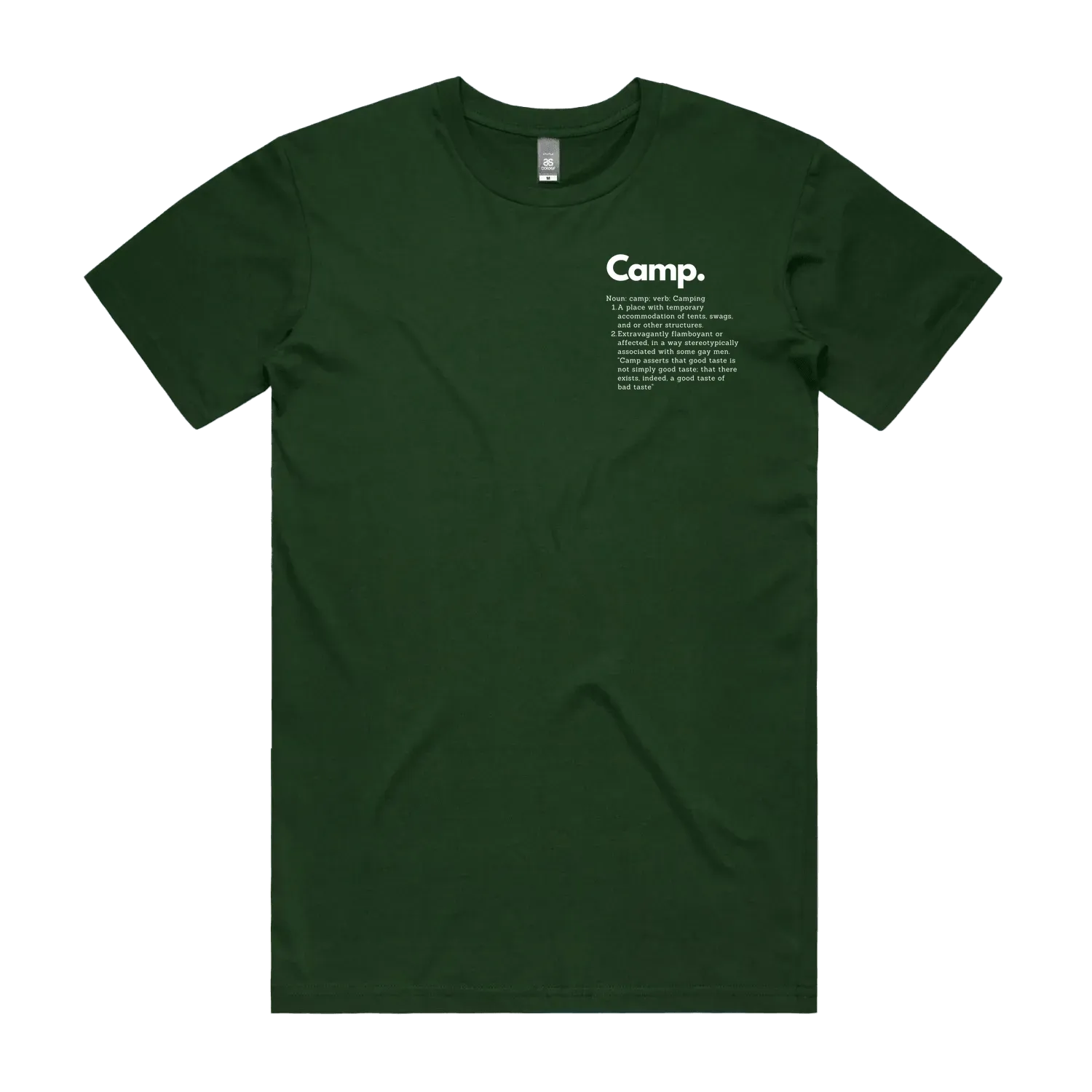 Forest Green front flat lay