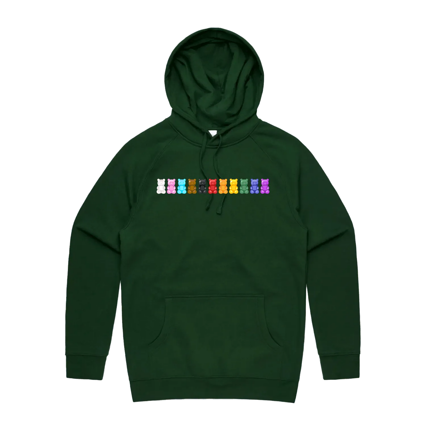 Forest Green front flat lay