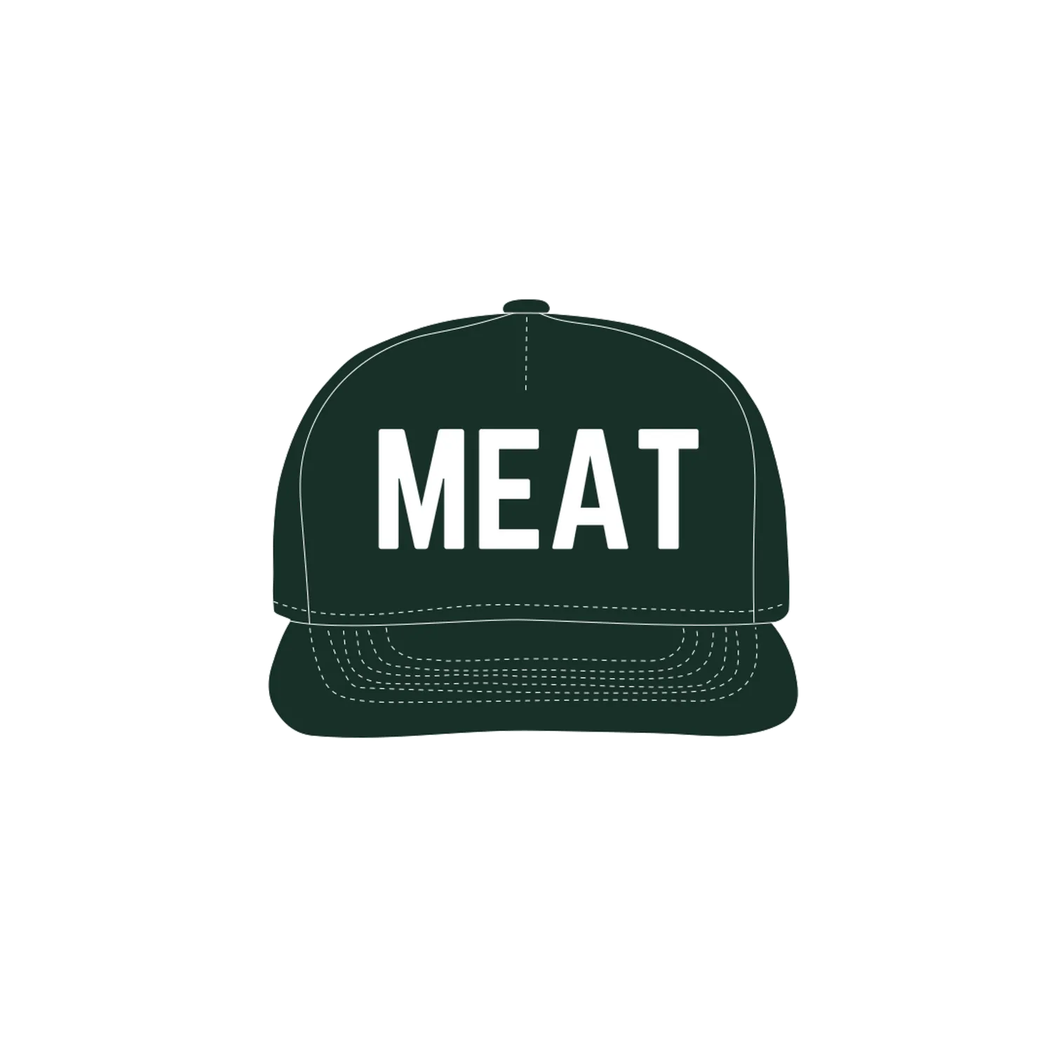 Forest Green front flat lay