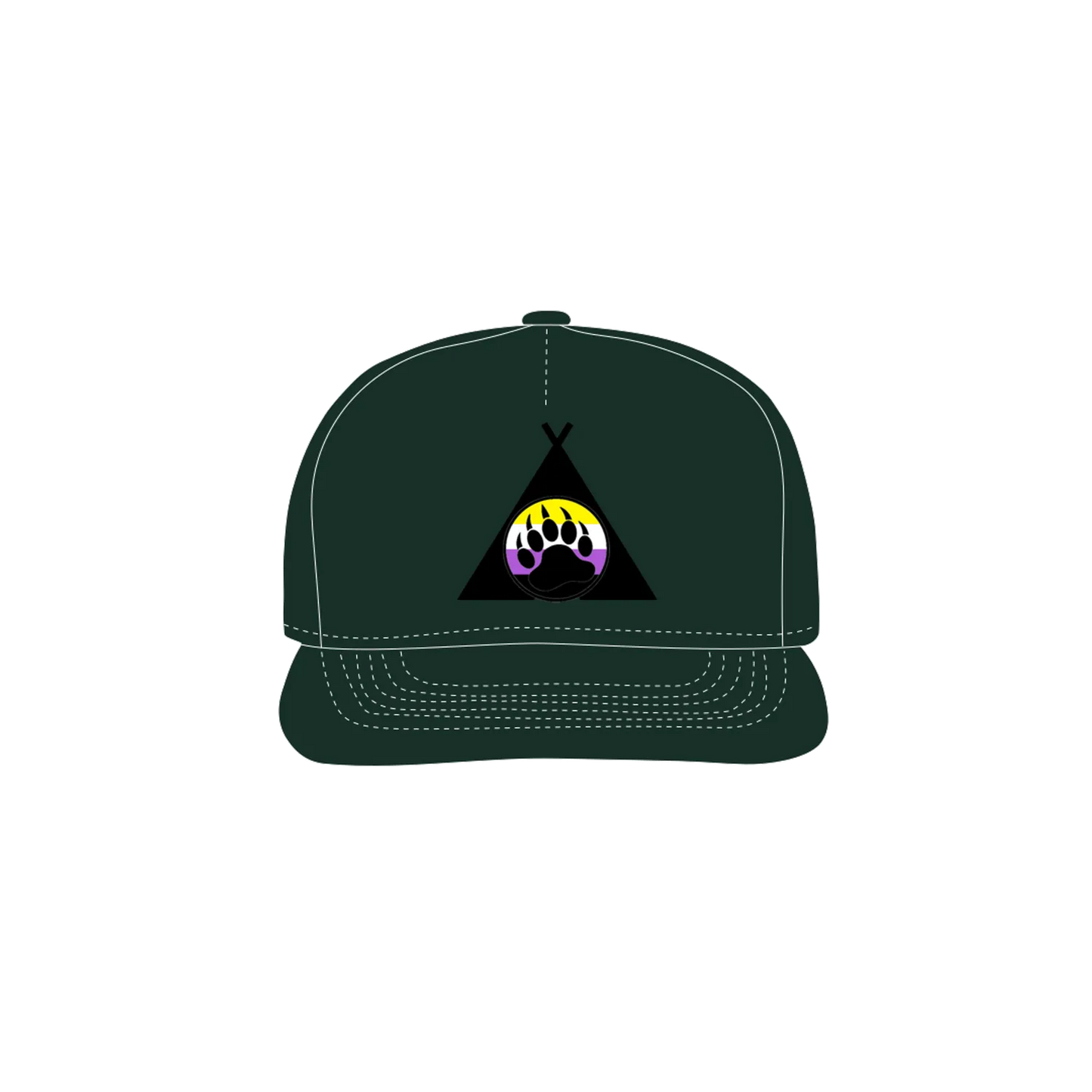 Forest Green front flat lay