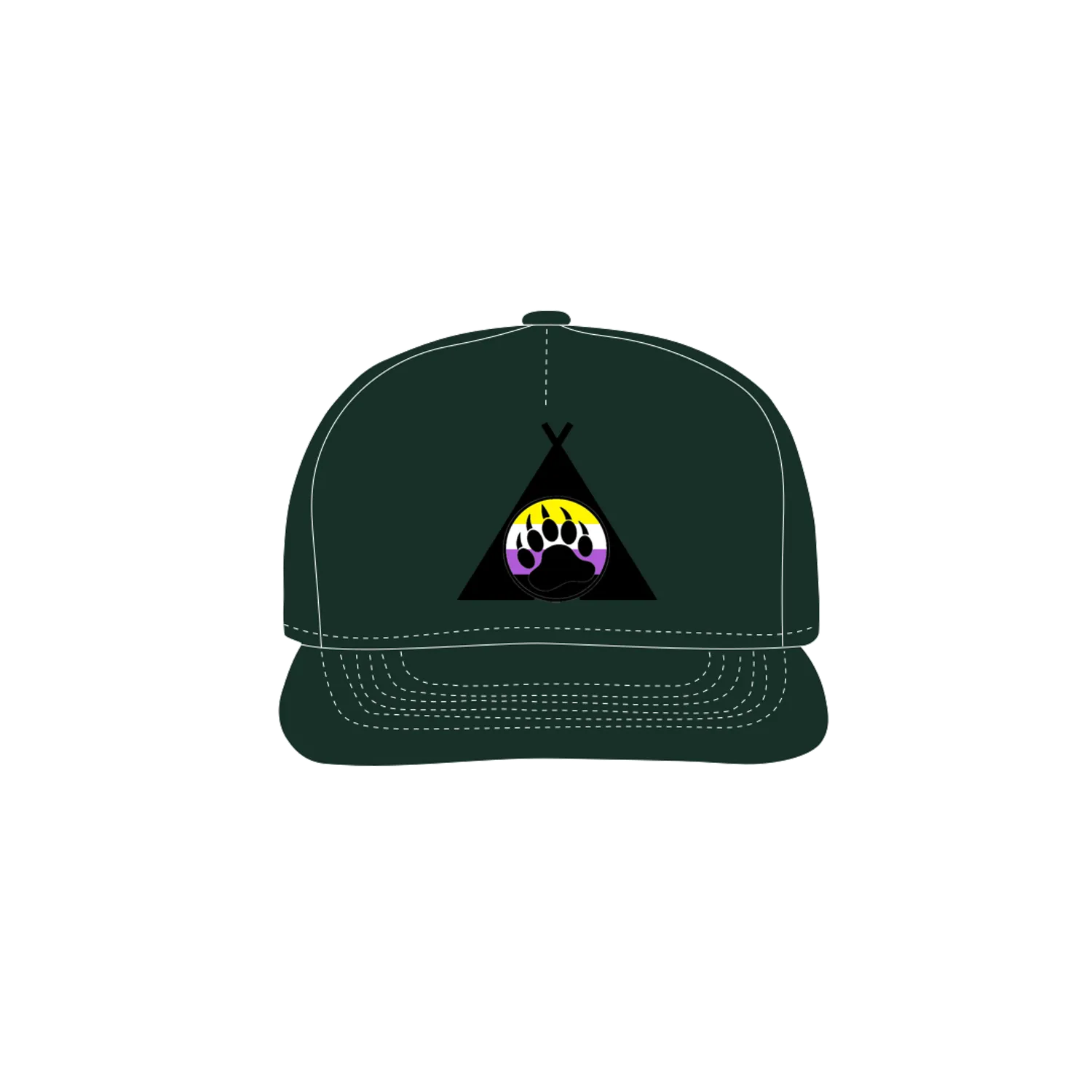 Forest Green front flat lay