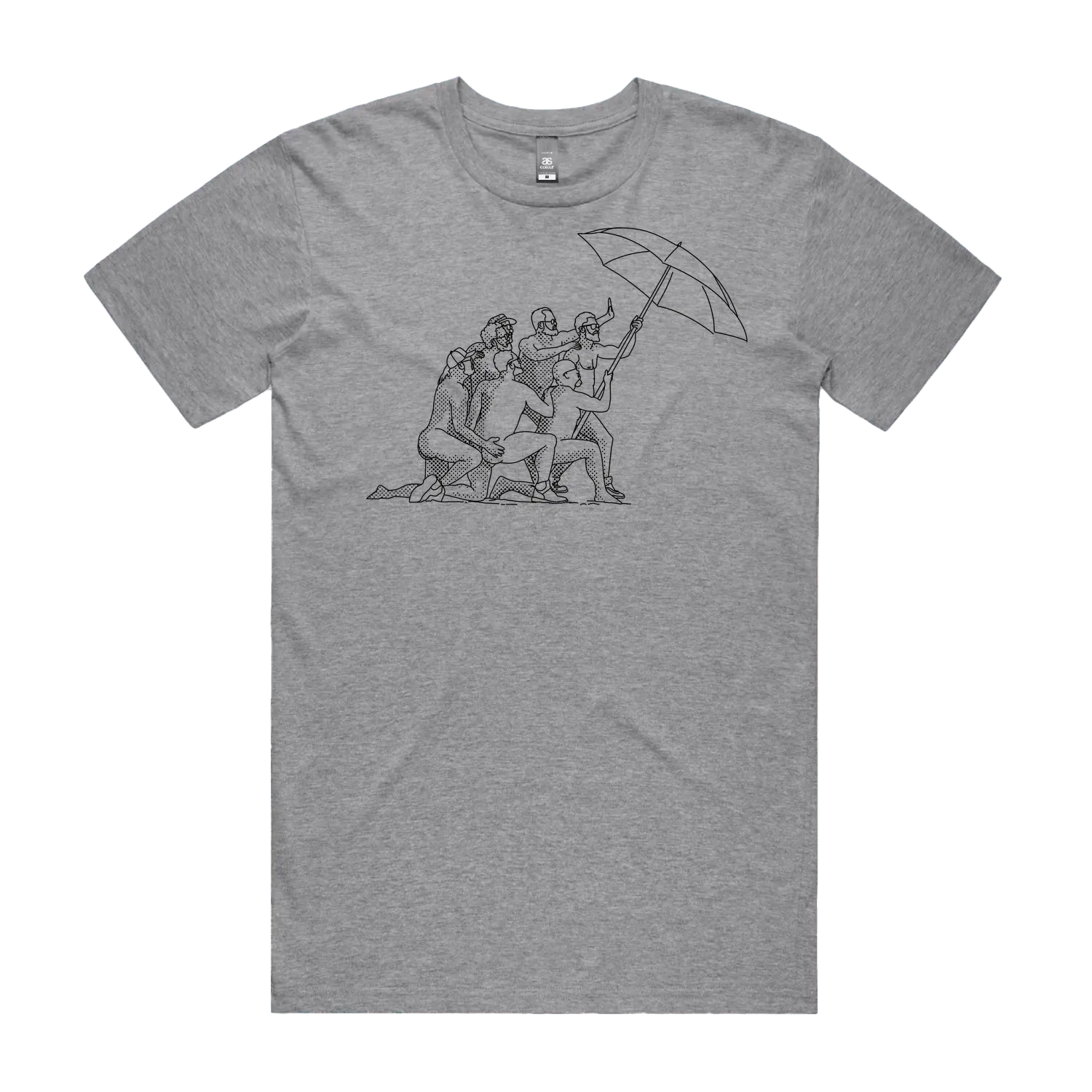 Grey Marle front flat lay