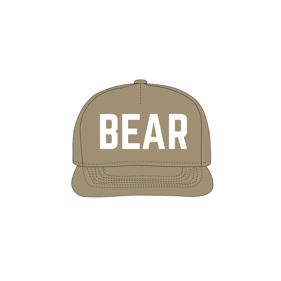 Khaki front flat lay