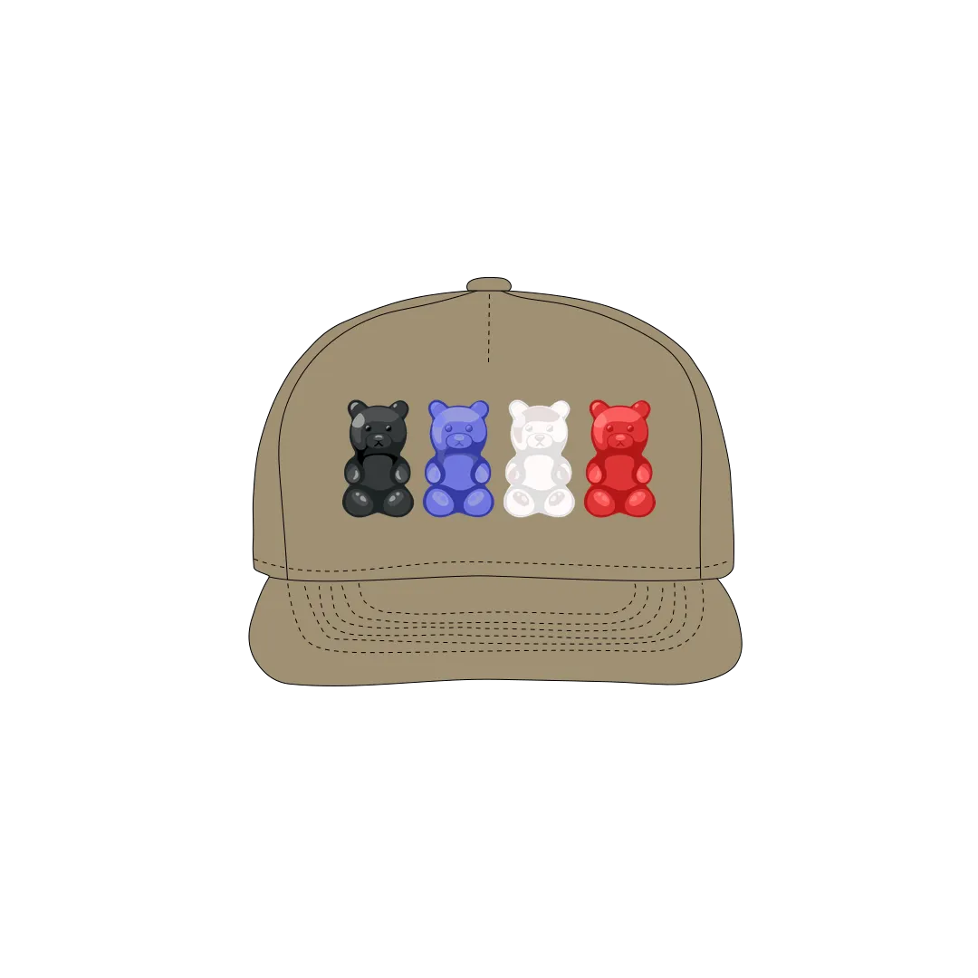 Khaki front flat lay