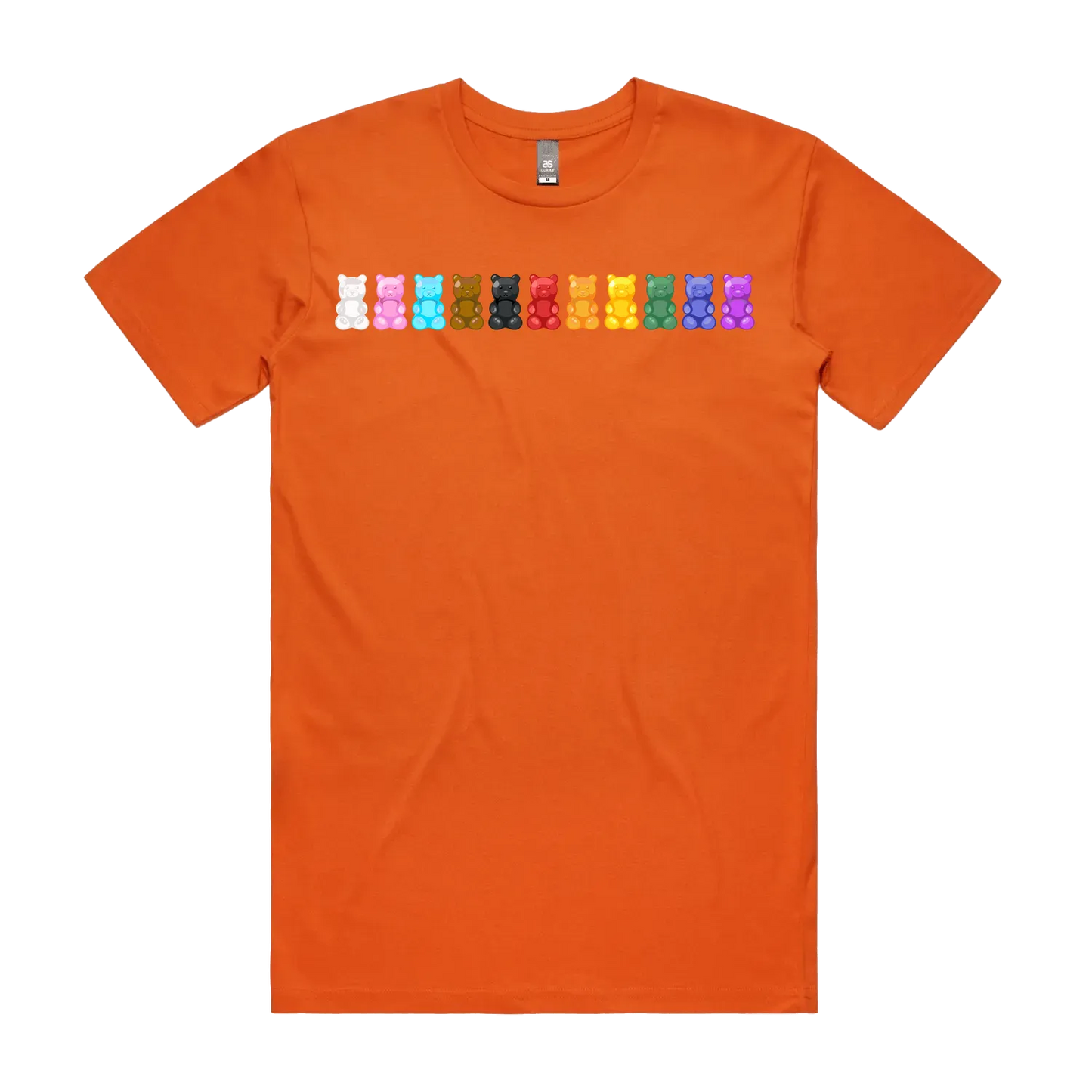 Orange front flat lay