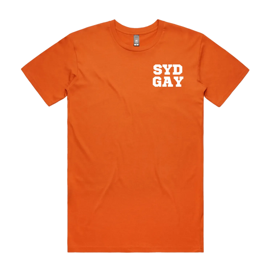 Orange front flat lay