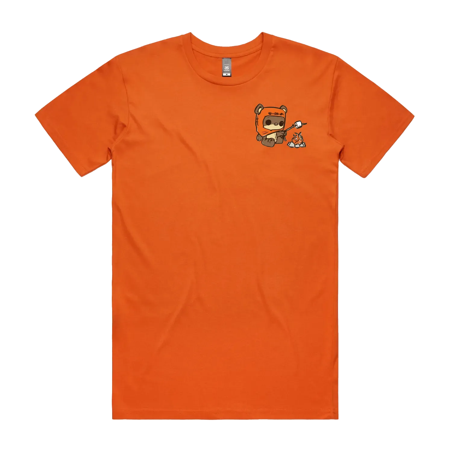 Orange front flat lay