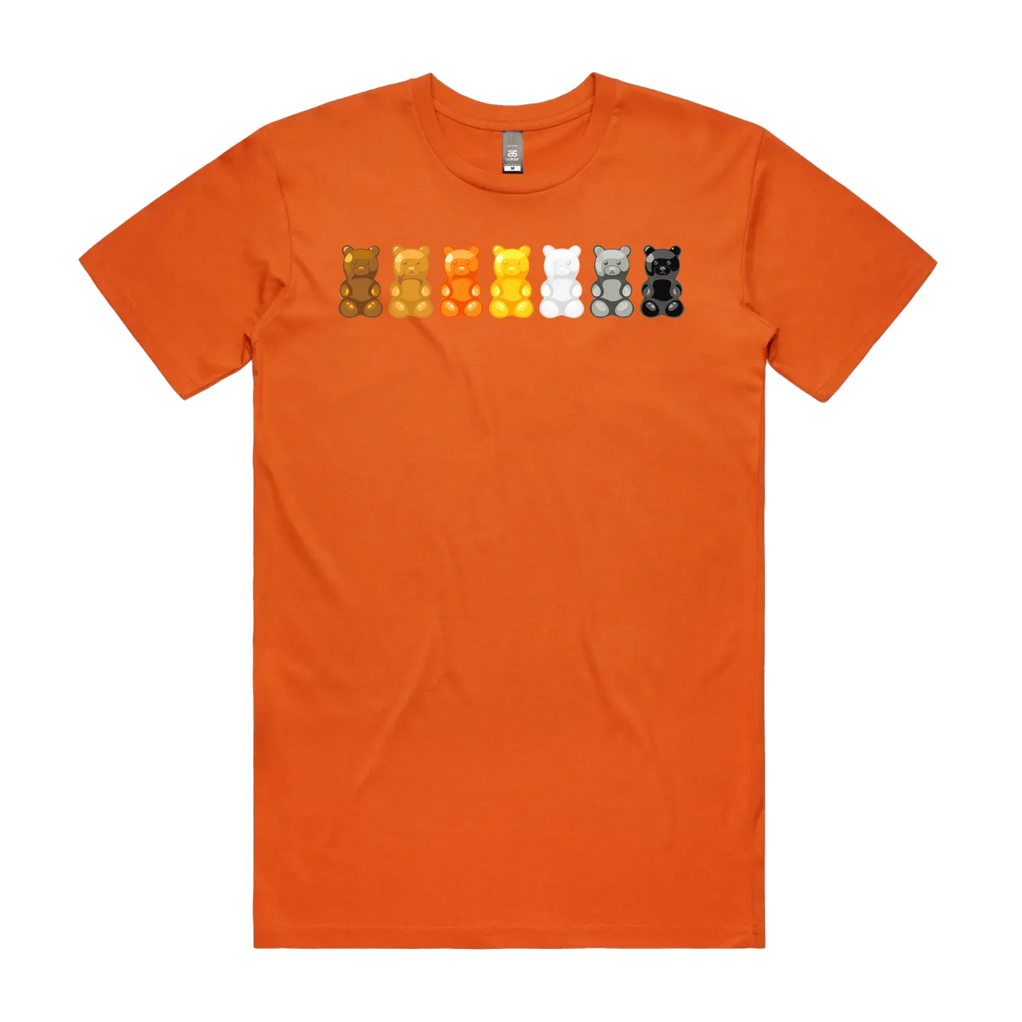 Orange front flat lay