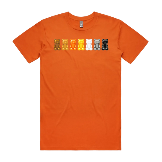 Orange front flat lay