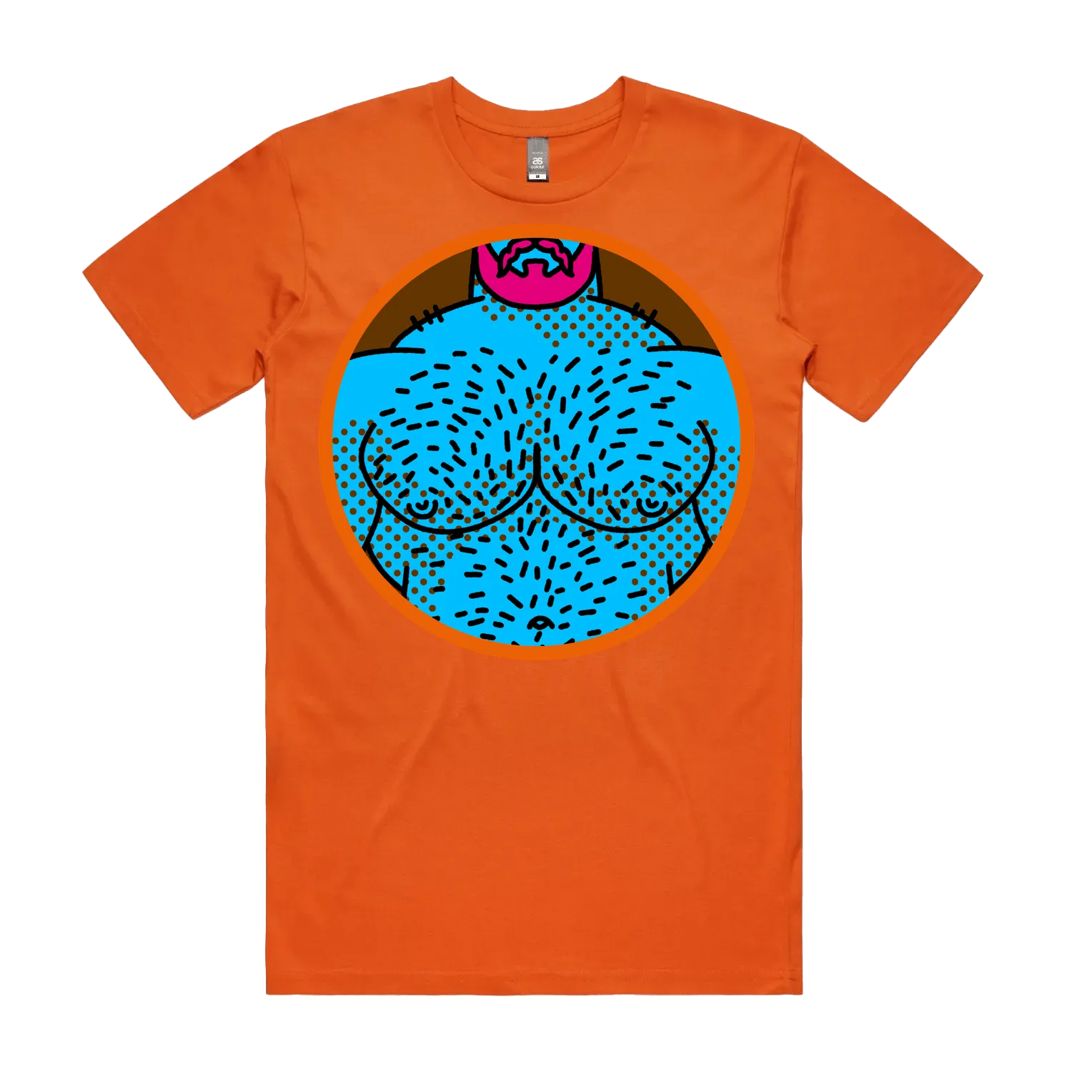 Orange front flat lay