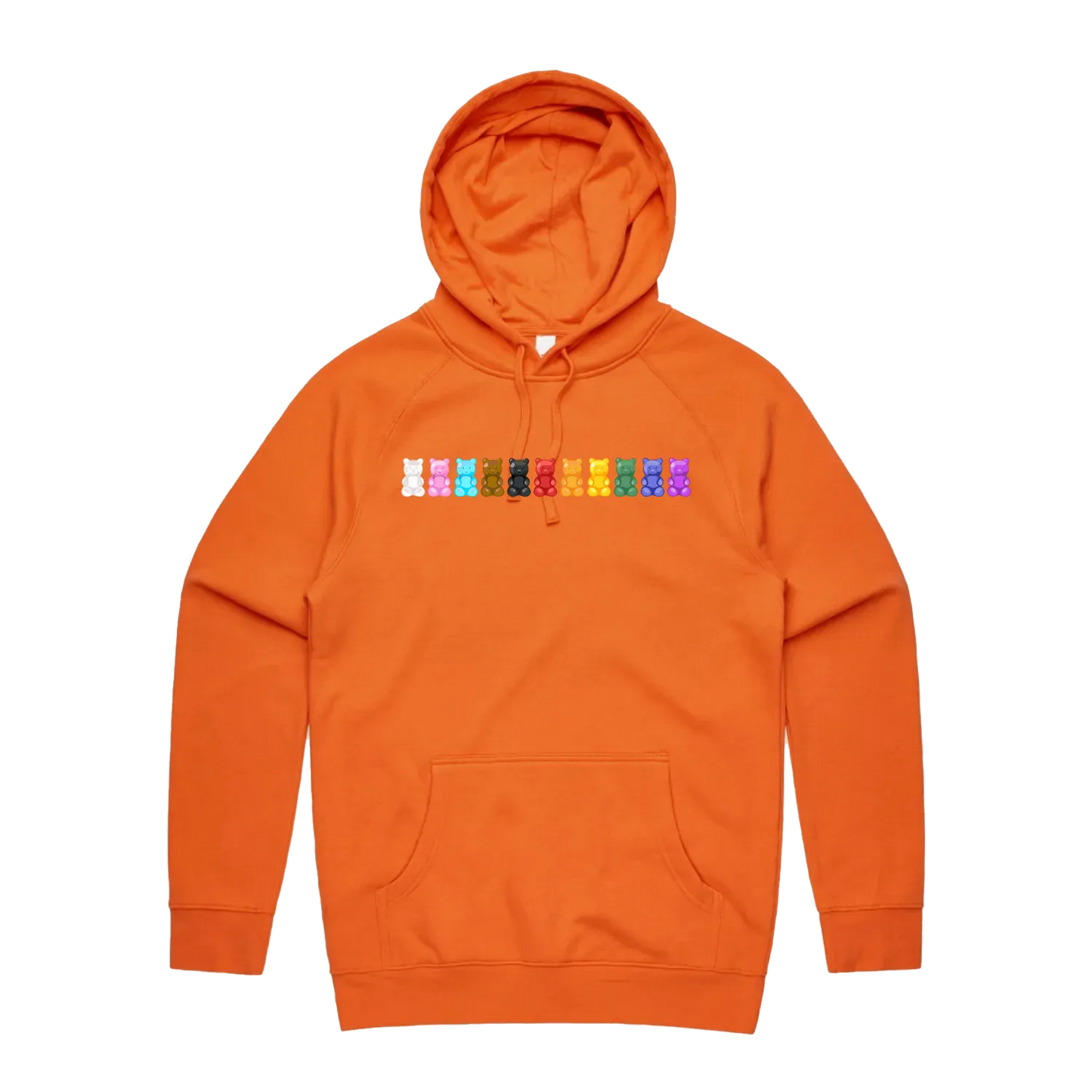 Orange front flat lay