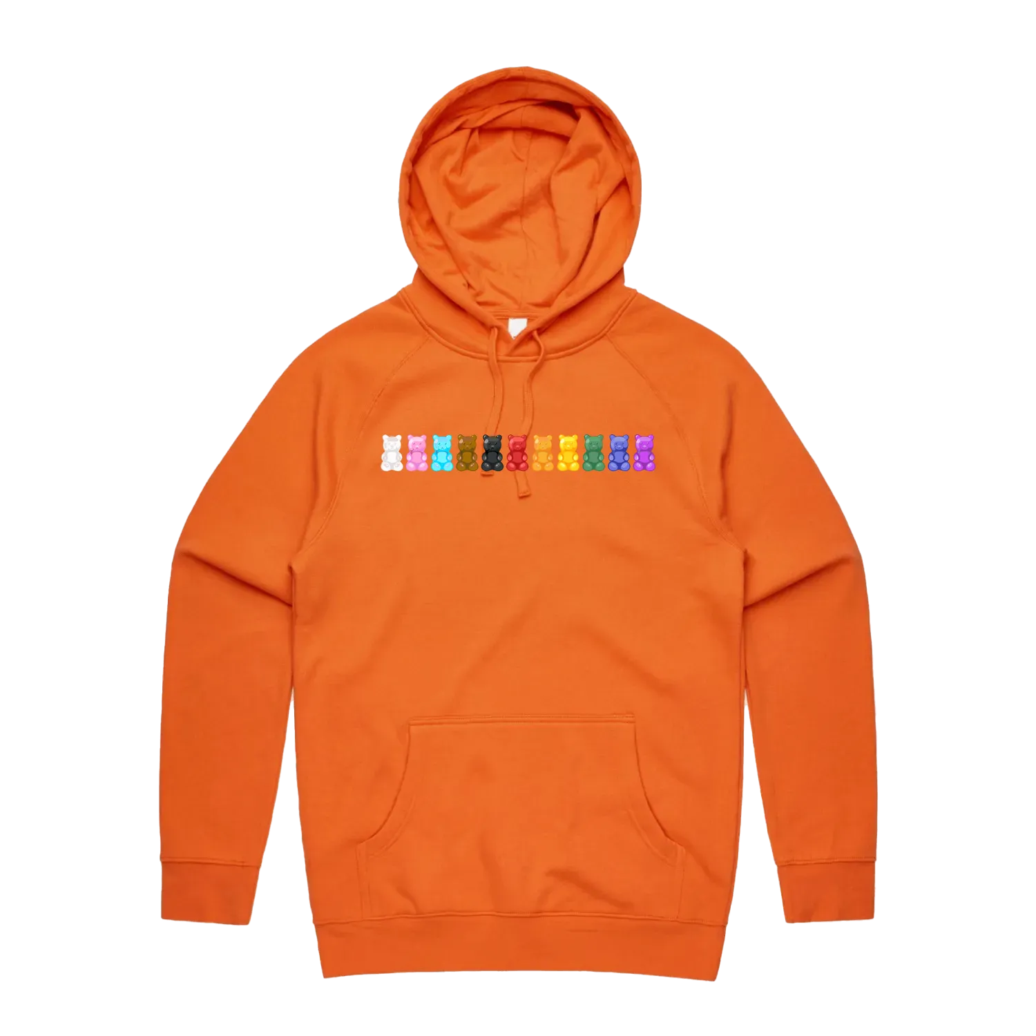 Orange front flat lay