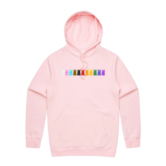 Pink front flat lay