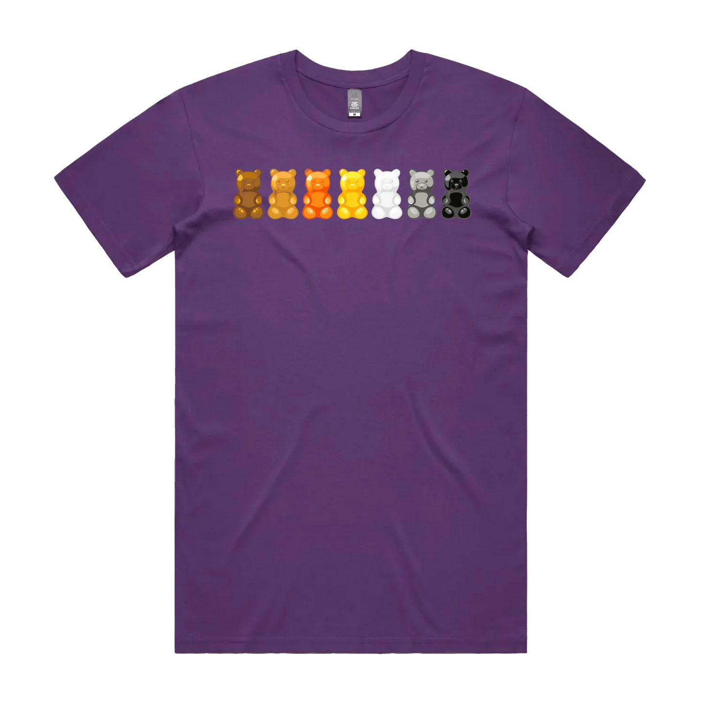 Purple front flat lay