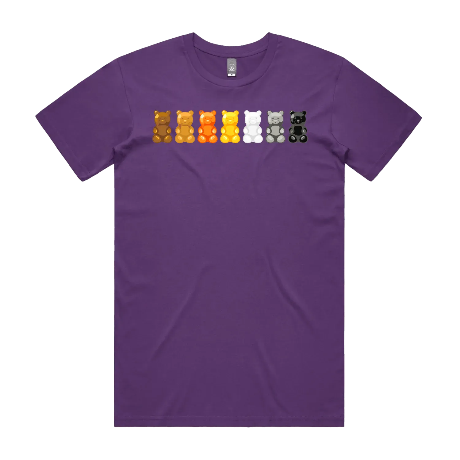 Purple front flat lay