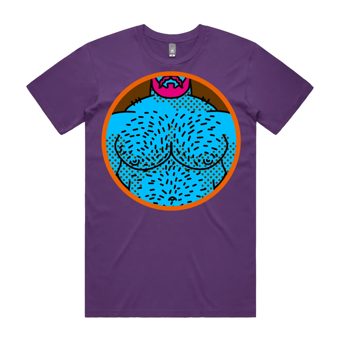 Purple front flat lay