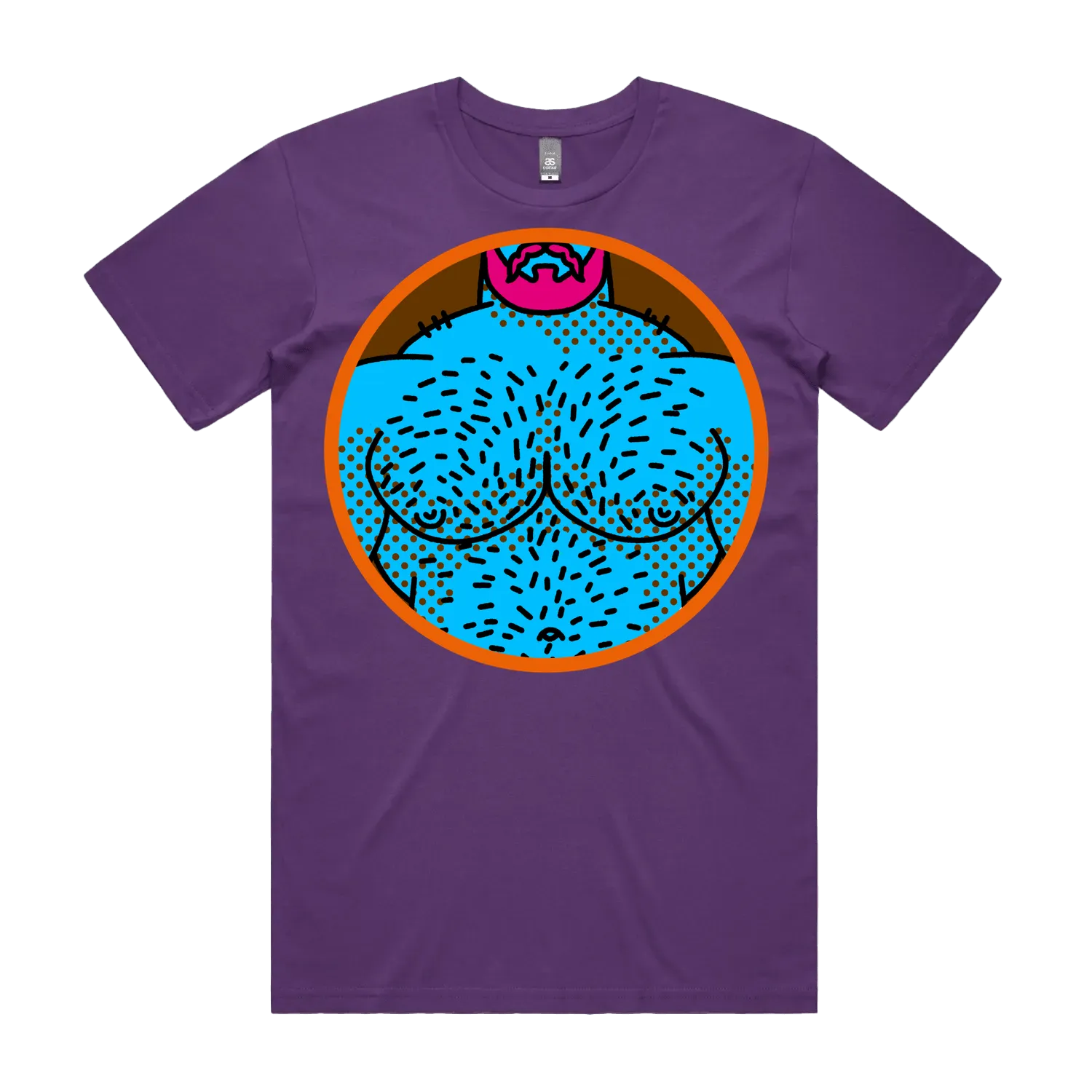 Purple front flat lay