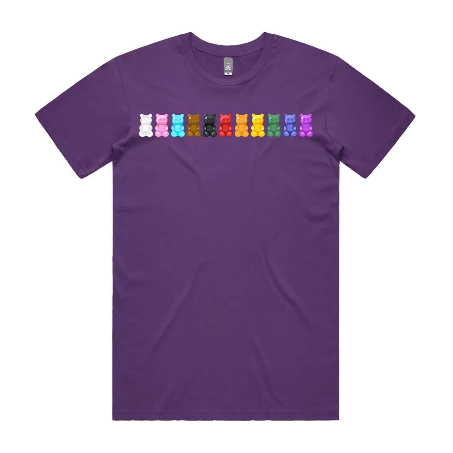 Purple front flat lay