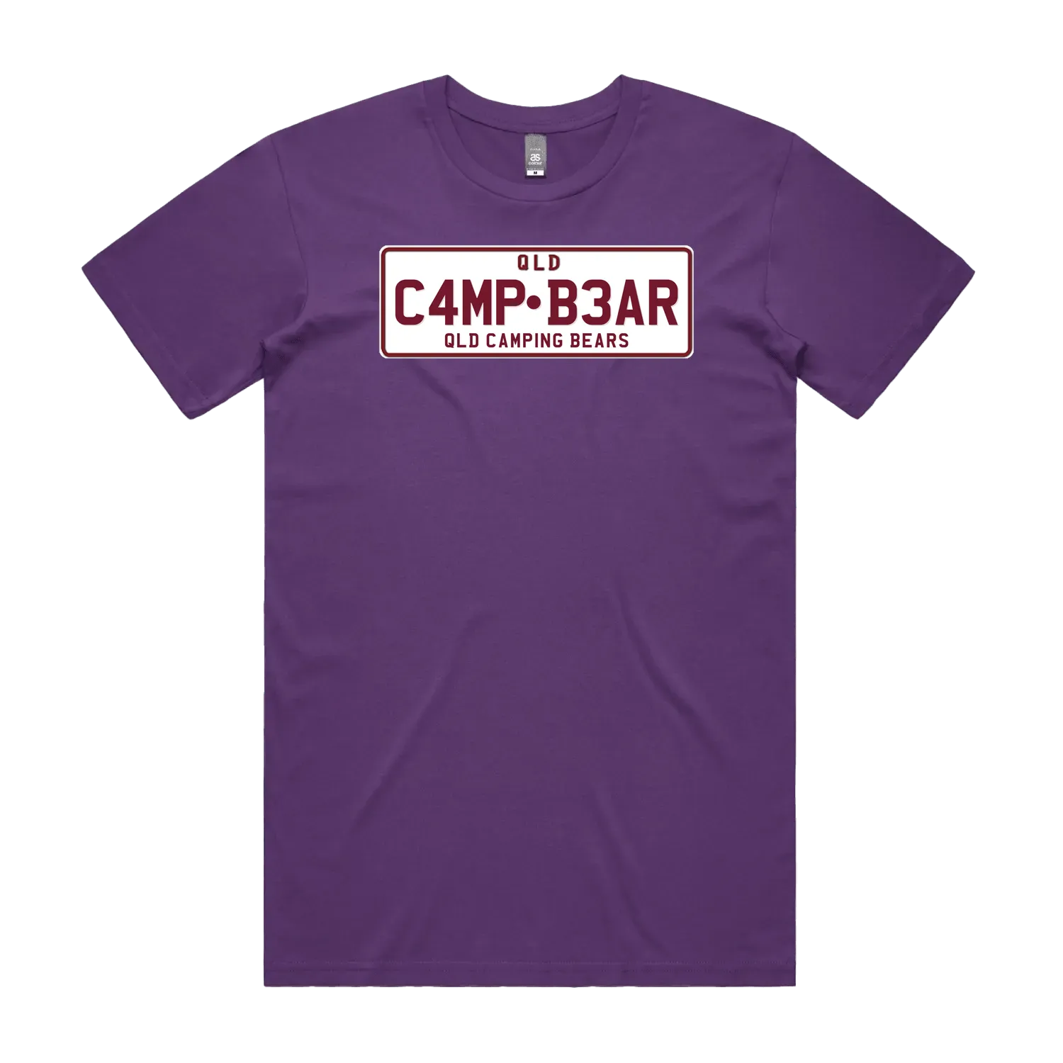 Purple front flat lay